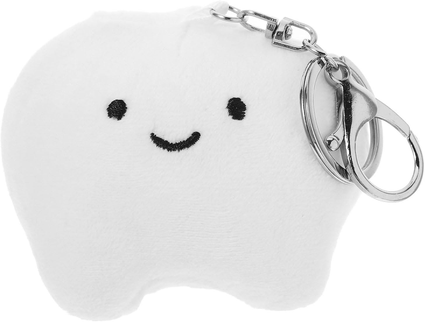 LUOZZY Plush Tooth Keychain for Key Bag Backpack