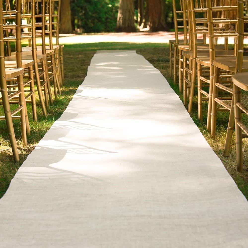 POSHNPRETTY Burlap Wedding Aisle Runner 36x100