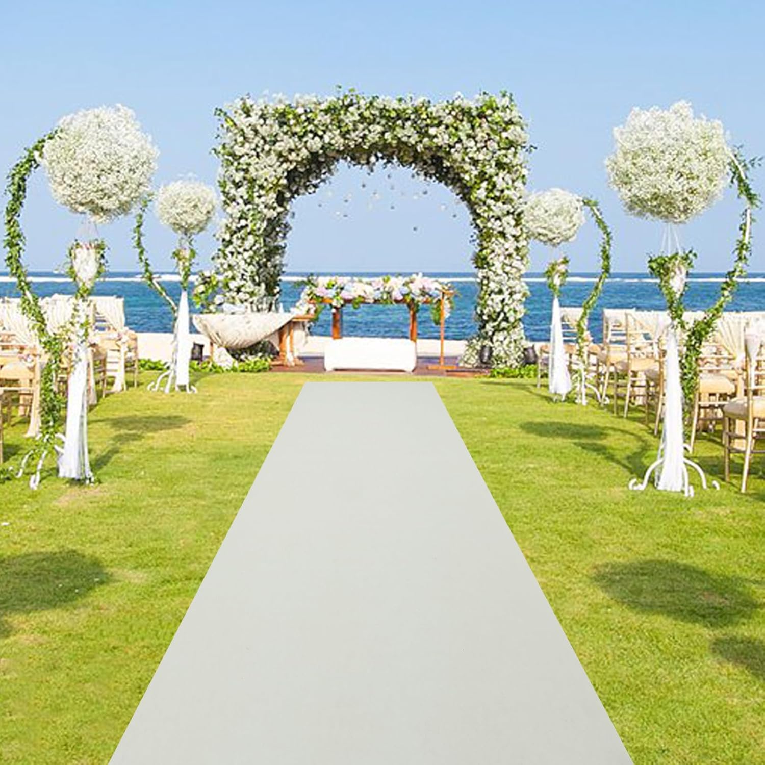 Wedding Aisle Runner 33ft x 3ft White Carpet