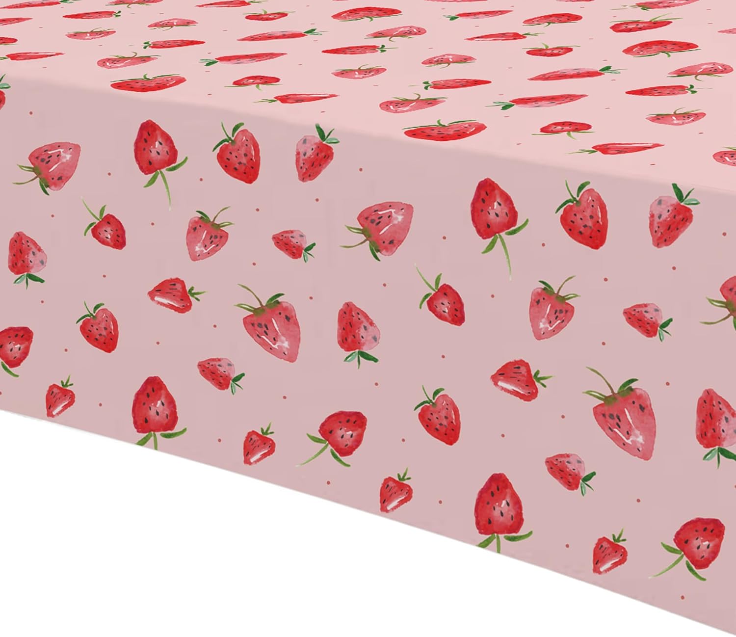 Strawberry Birthday Party Decorations Tablecloth 3 Pcs 54x108 Inches