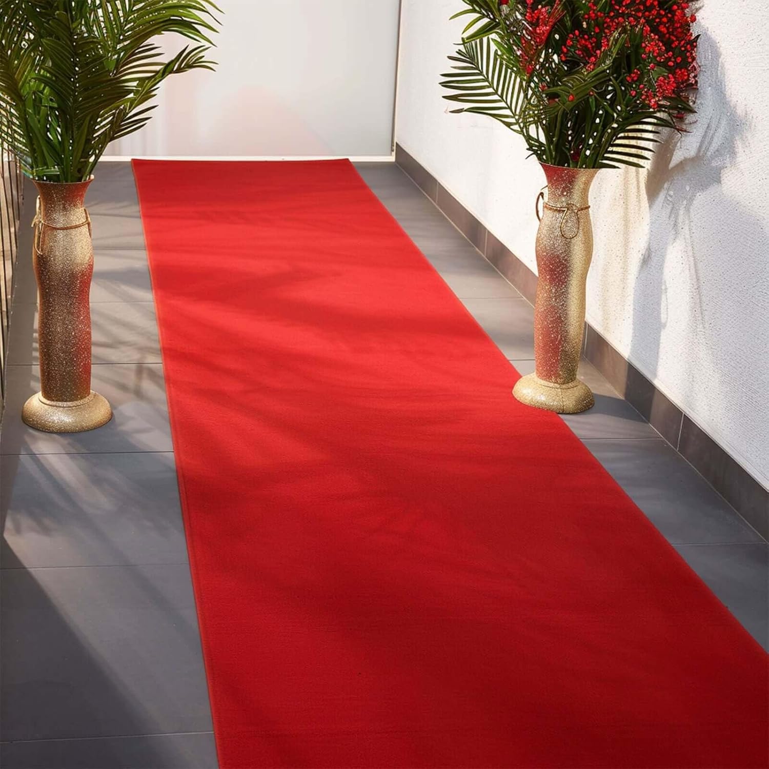 Efavormart 3FT x 100FT Red Rayon Aisle Runner
