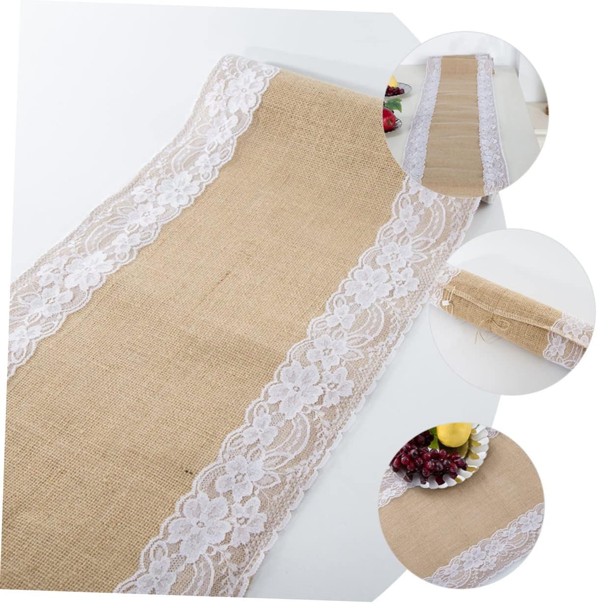 RORPOIR Lace Table Runner for Rustic Weddings and Events