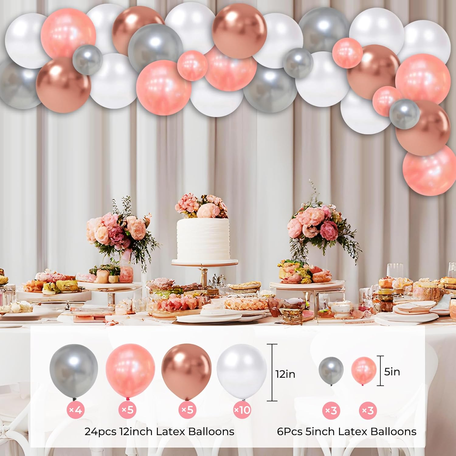 TOLONAG Bachelorette Decor Balloons Party Favors