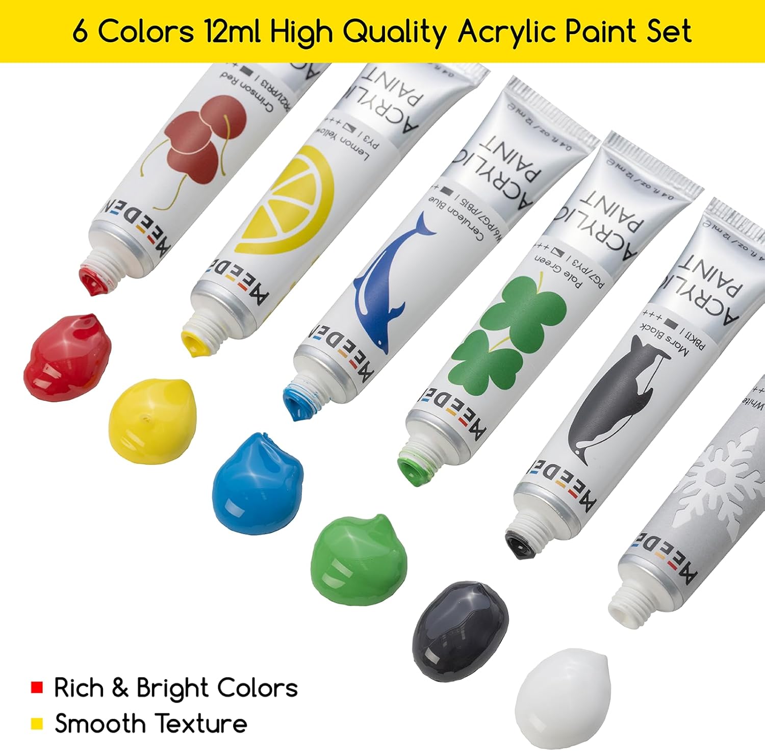 MEEDEN Acrylic Painting Set with 17 Brushes and Canvas Panels