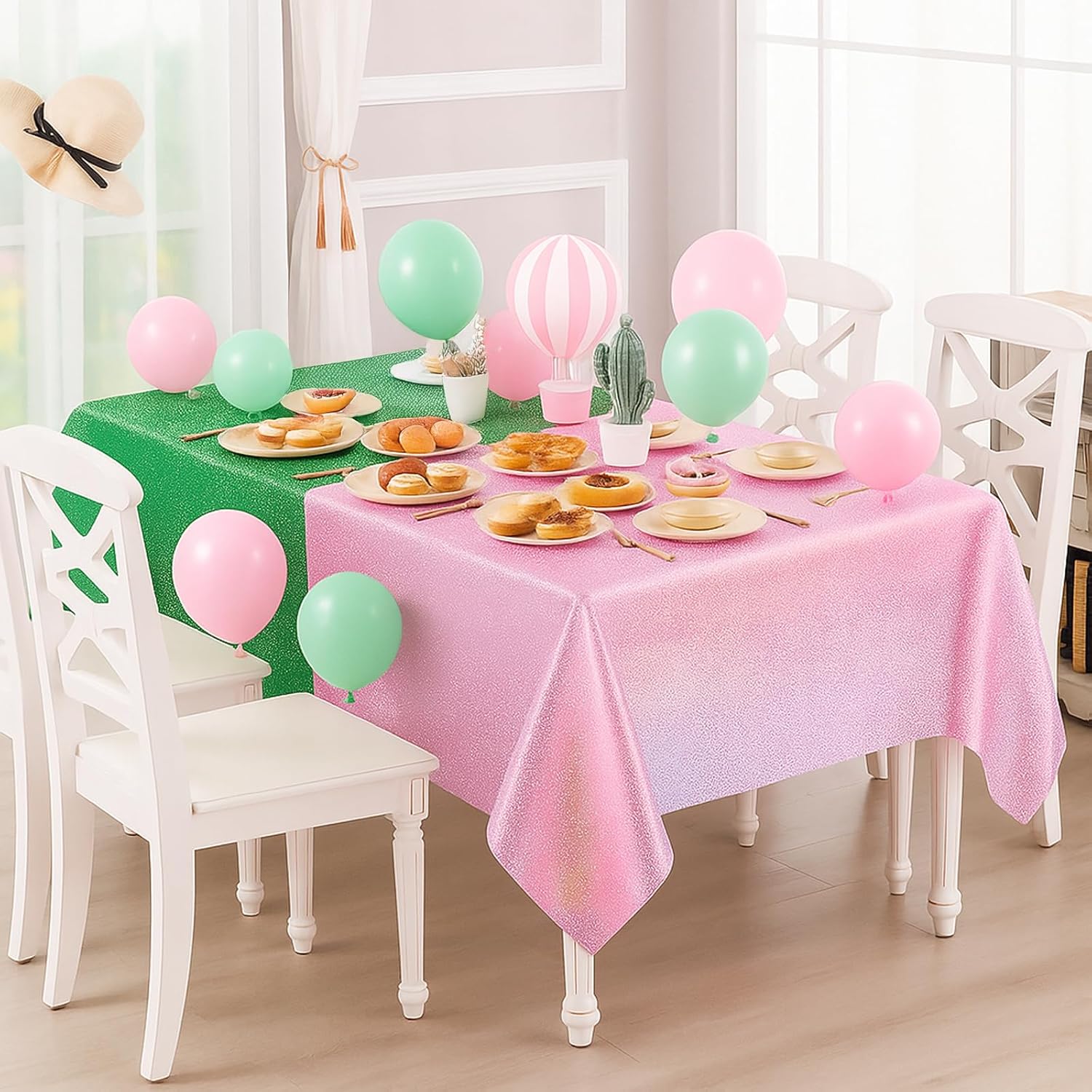 Witch Themed Holographic Tablecloth 2 Pack