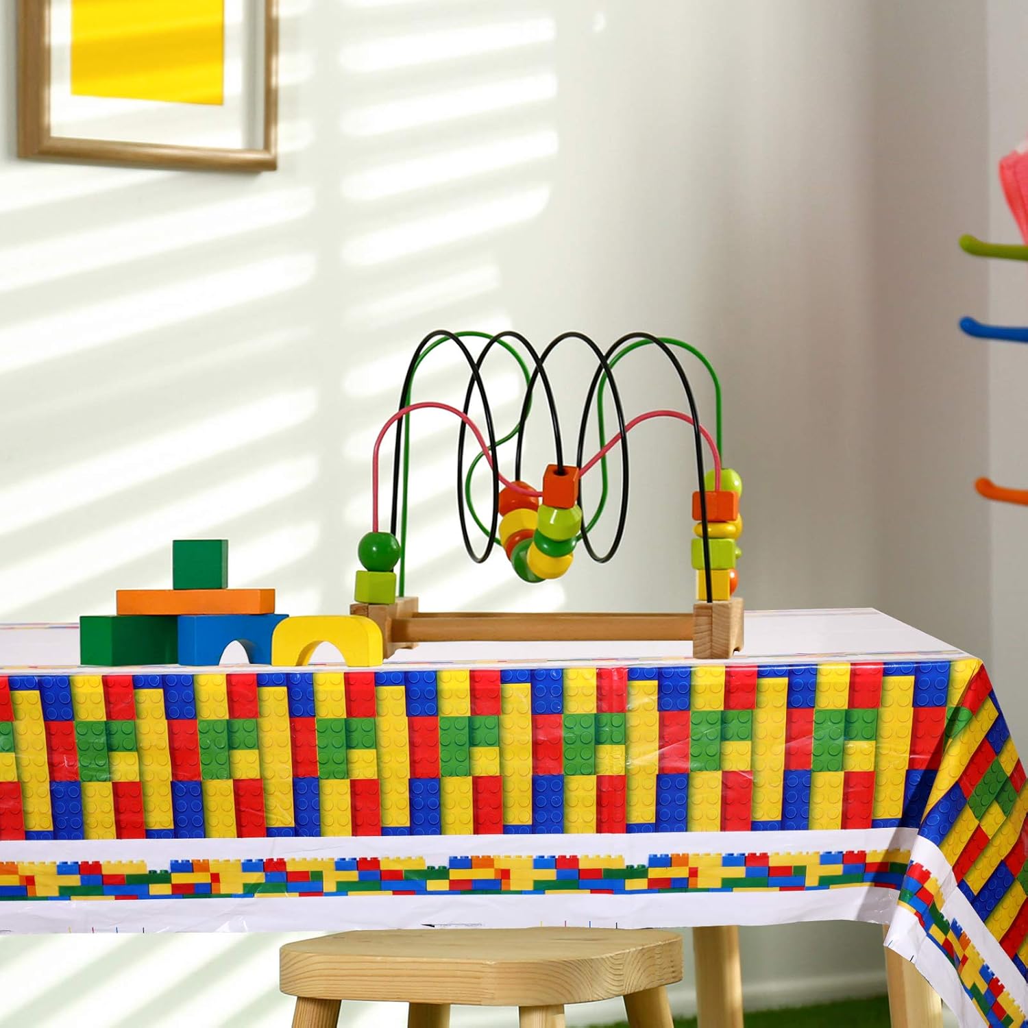 Tatuo 3 Pcs Building Block Tablecloths for Parties