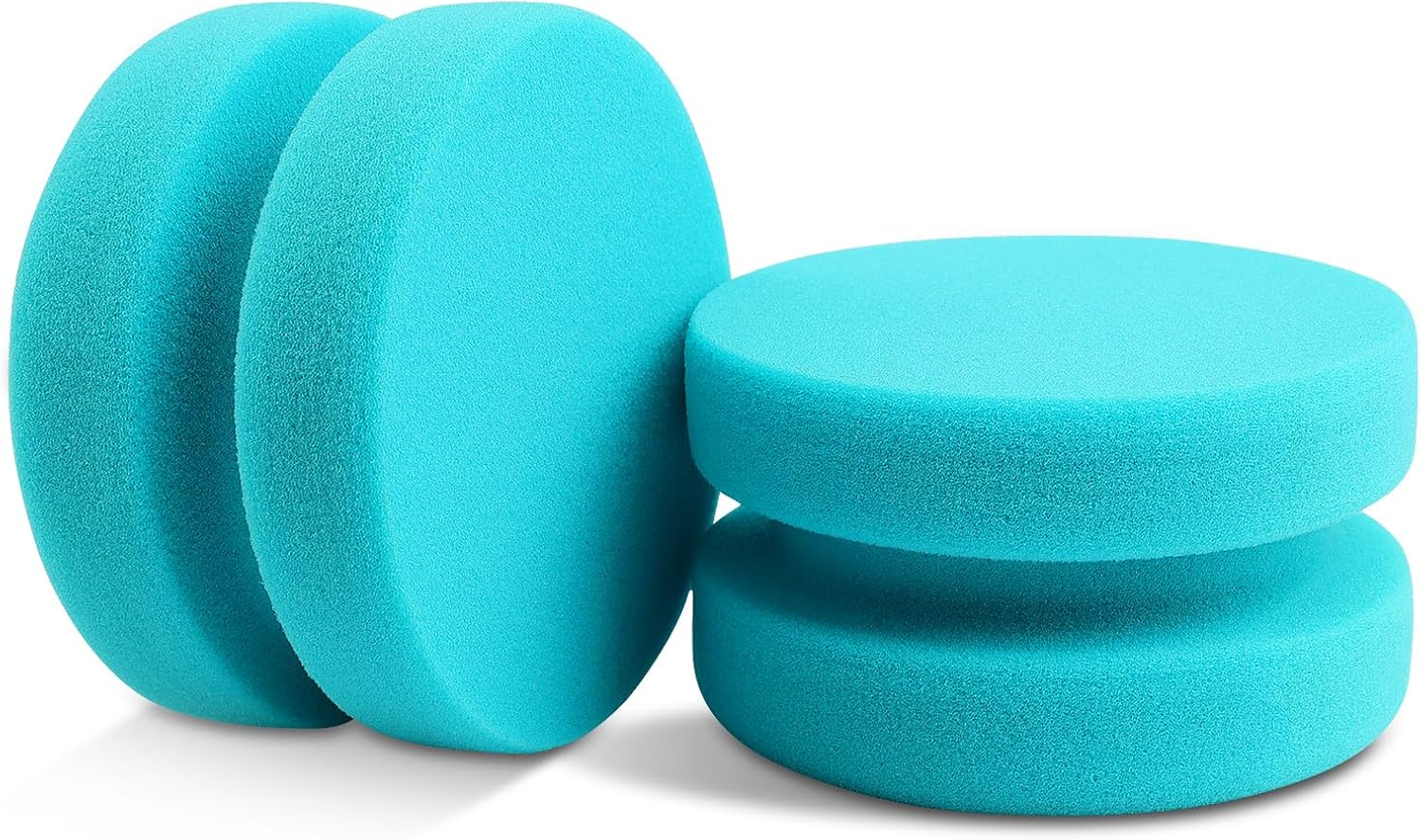 2PCS Blue Double-Side Paint Sponges for Art and Car Waxing