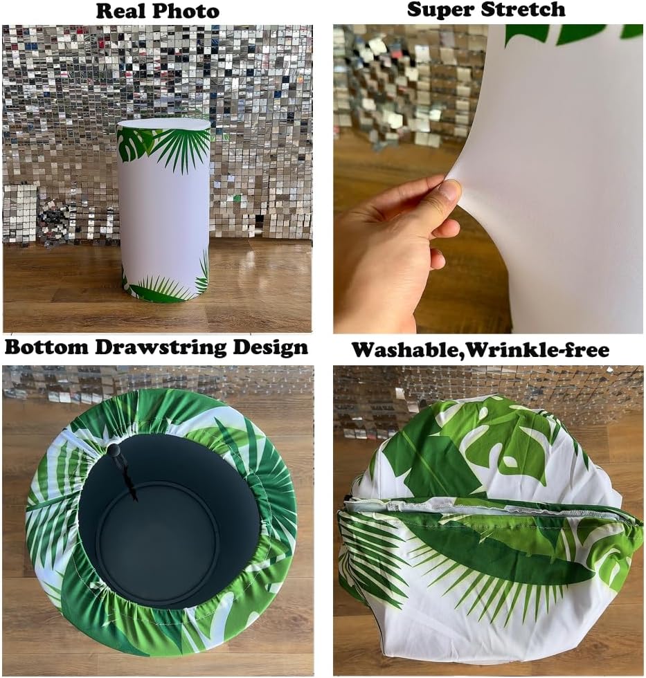 KONPON Stretchy Cylinder Plinth Dinosaur Birthday Cover