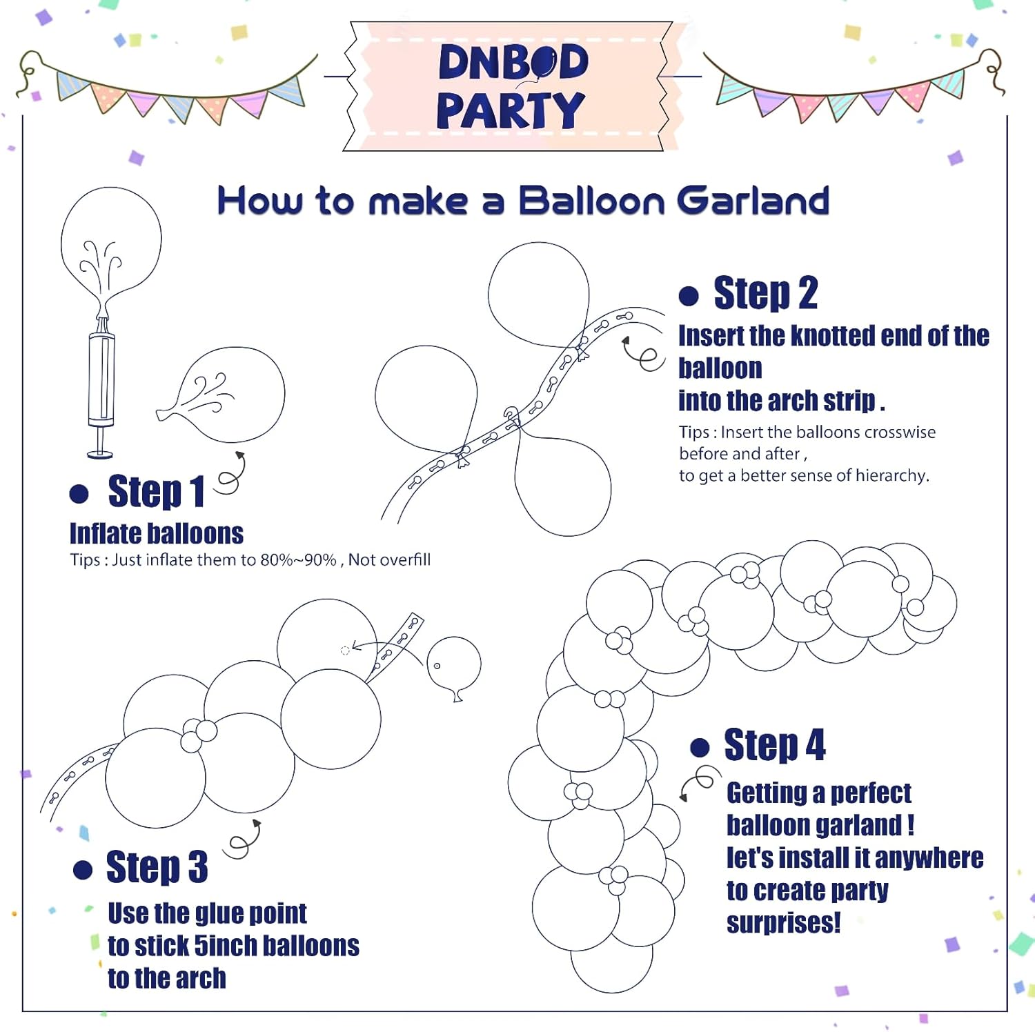 144Pcs Pastel Butterfly Balloon Arch Kit for Spring Decorations