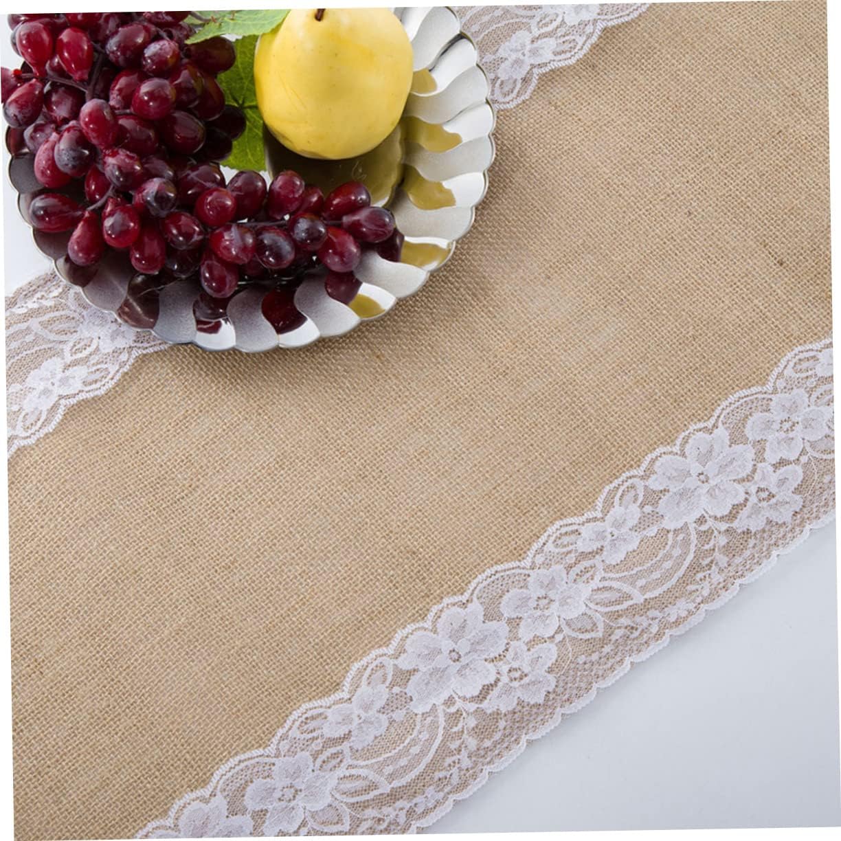 Zerodeko Rustic Lace Table Runner for Home and Parties