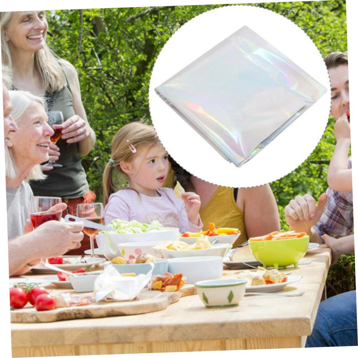 Healifty Rainbow Party Tablecloths 2pcs Multi-Functional