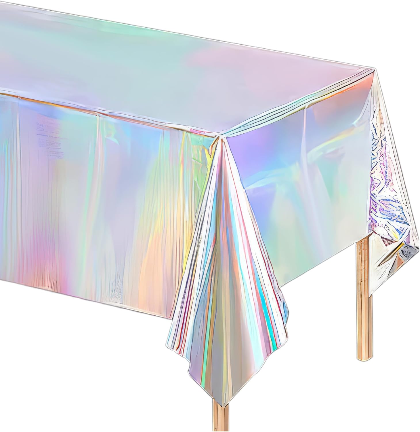 Iridescent Party Tablecloth 3 Pack Pink Mermaid Theme