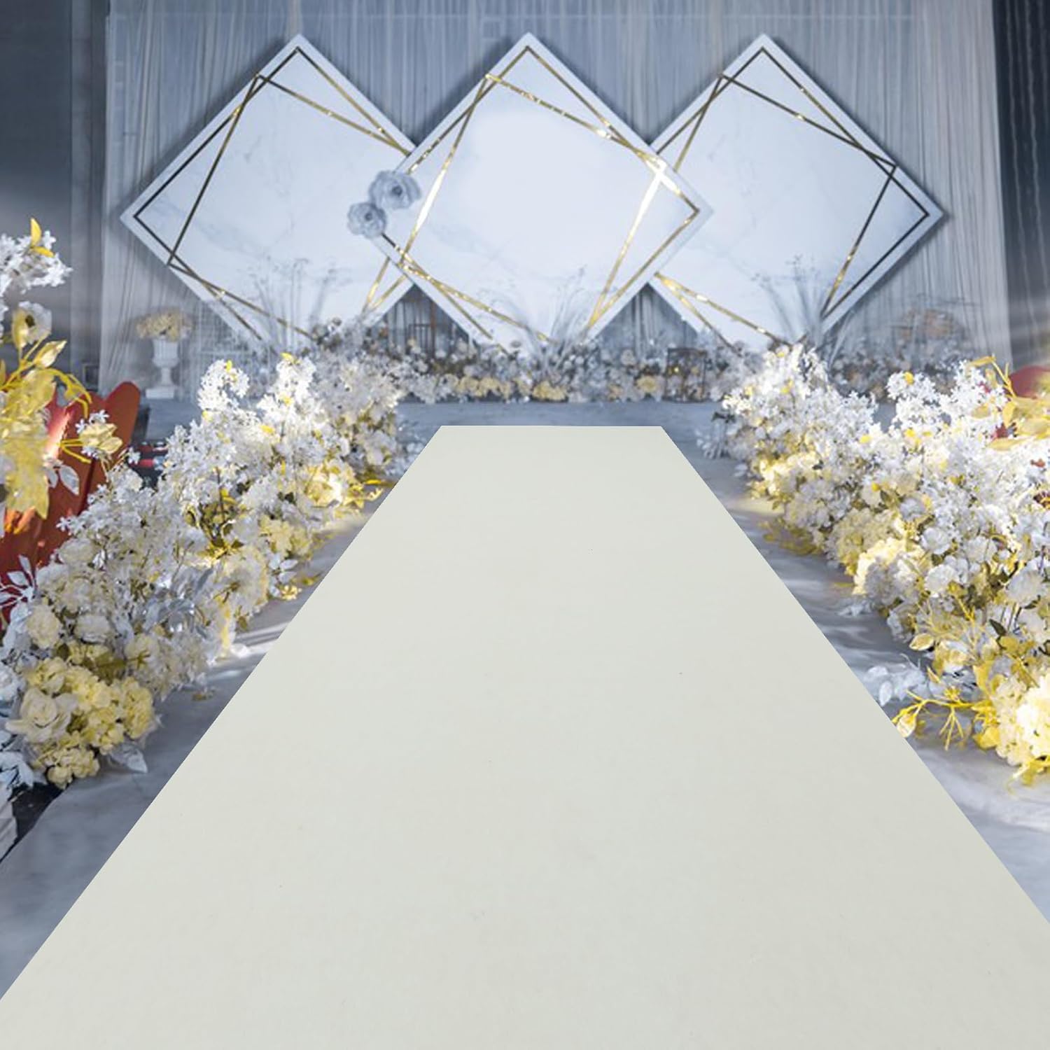 360GSM Thick Red Aisle Runner for Party and Wedding