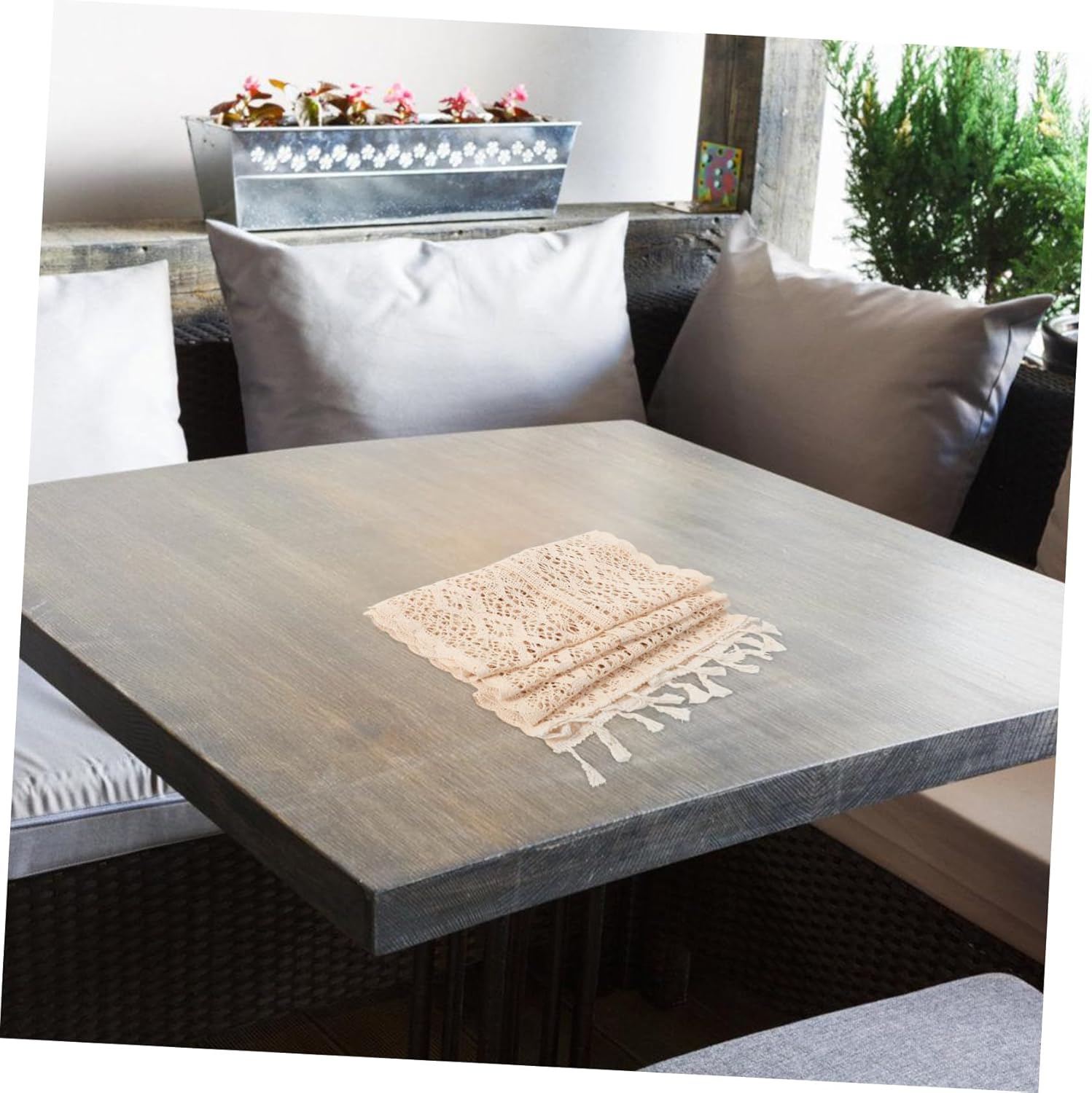 Ciieeo Elegant Lace Tablecloth Holiday Table Runner Hollow Design Wedding