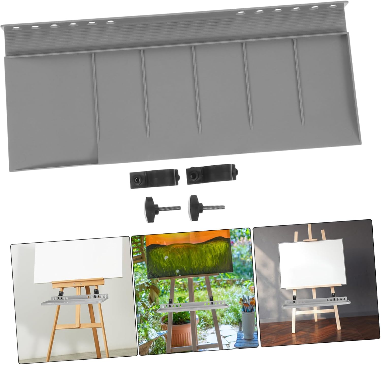 DIYEAH Easel Tray Hand Crank Organizer