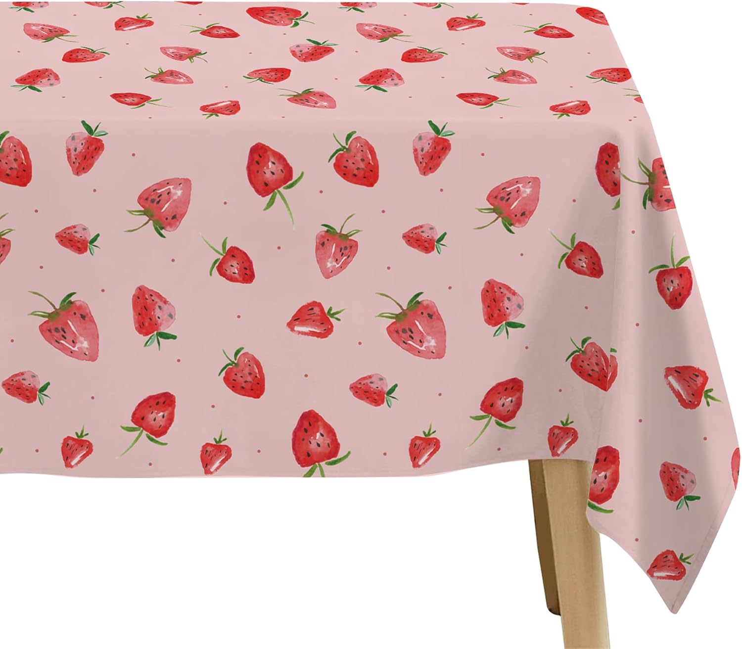 Strawberry Birthday Party Decorations Tablecloth 3 Pcs 54x108 Inches