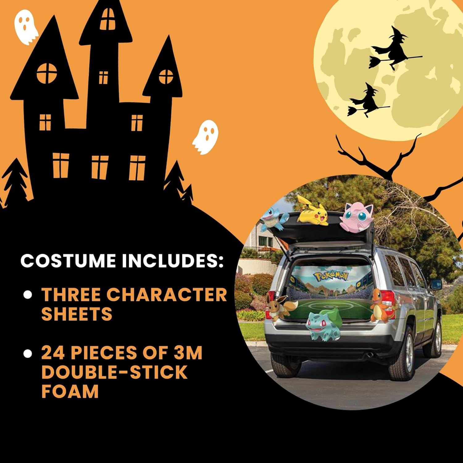Disguise Pokemon Trunk or Treat Car Decorations