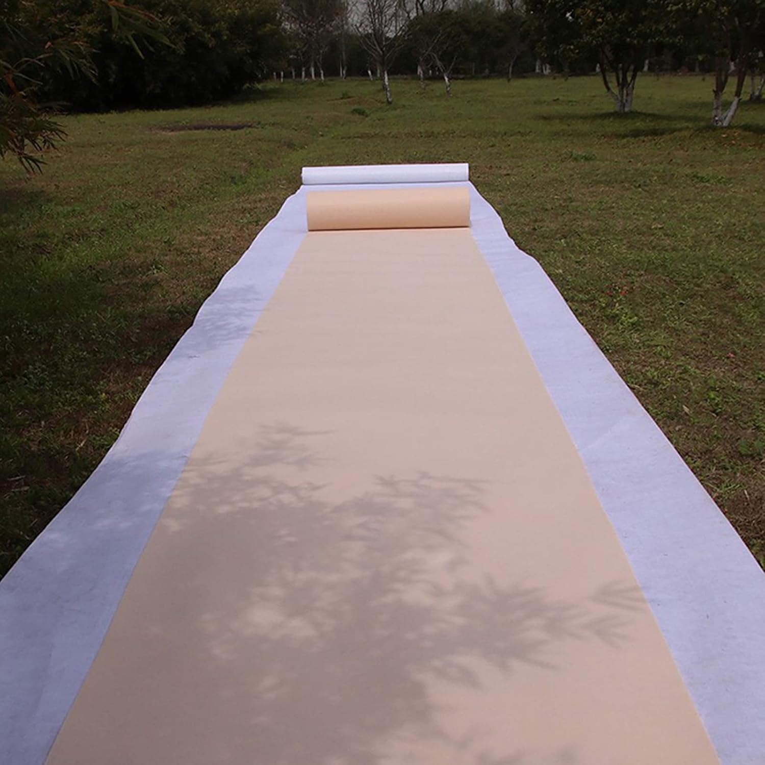 Champagne Aisle Runner for Wedding 2mm Thickness