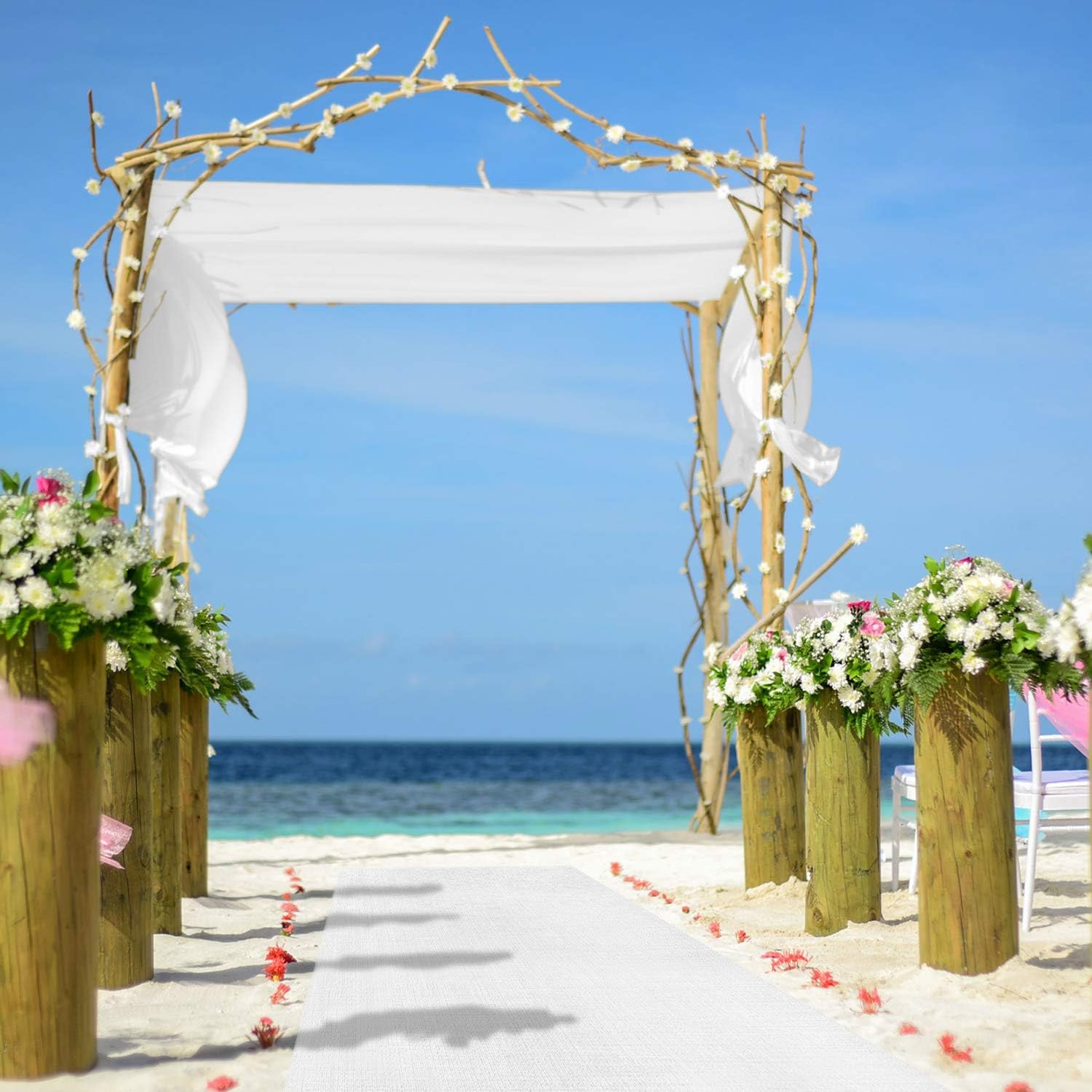 Party Essentials White Aisle Runner 150ft x 3ft