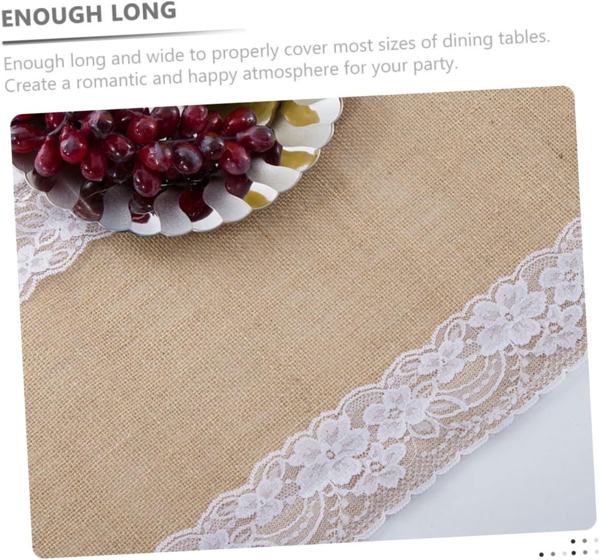 RORPOIR Lace Table Runner for Rustic Weddings and Events
