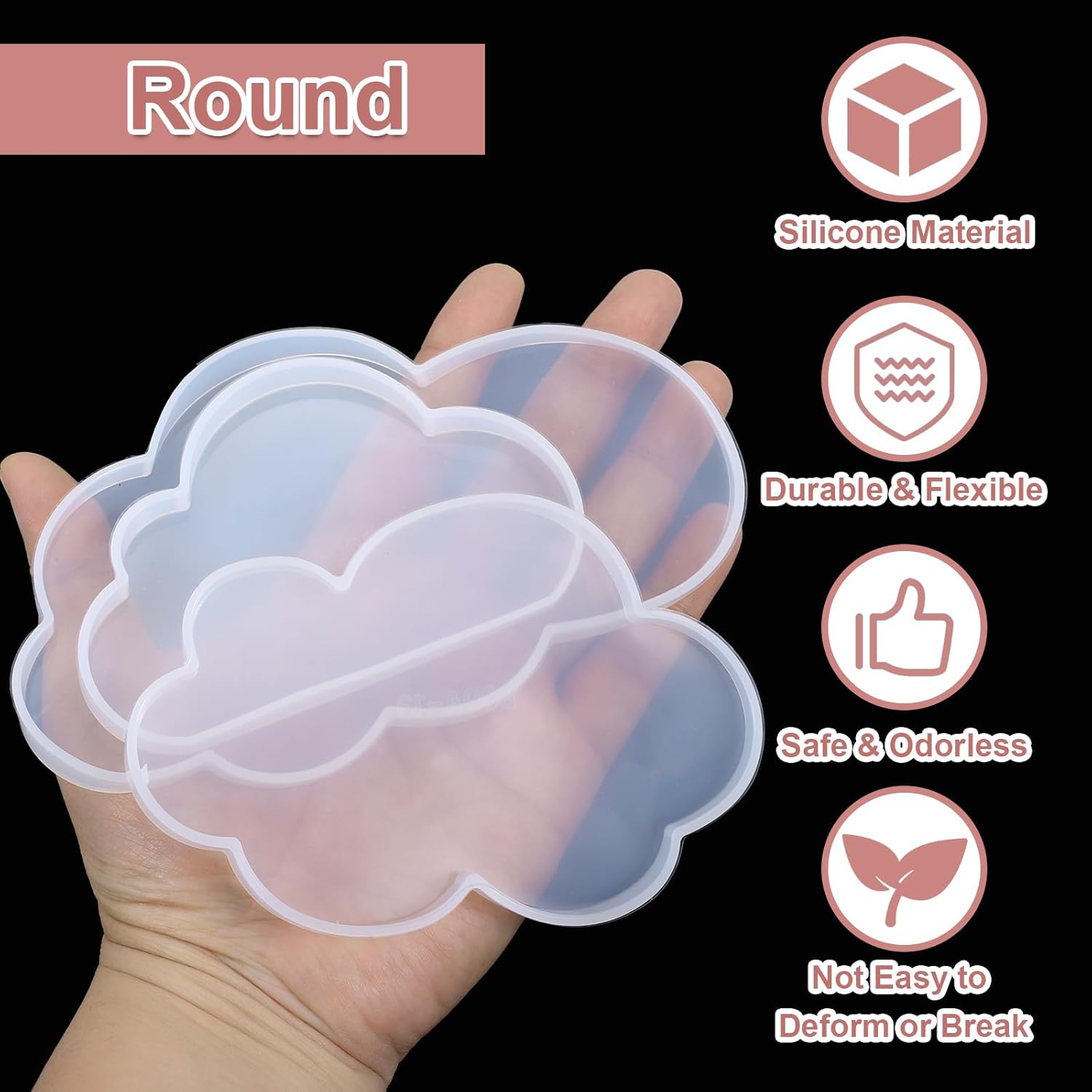 Uxcell Resin Moulds for Coasters and DIY Crafts