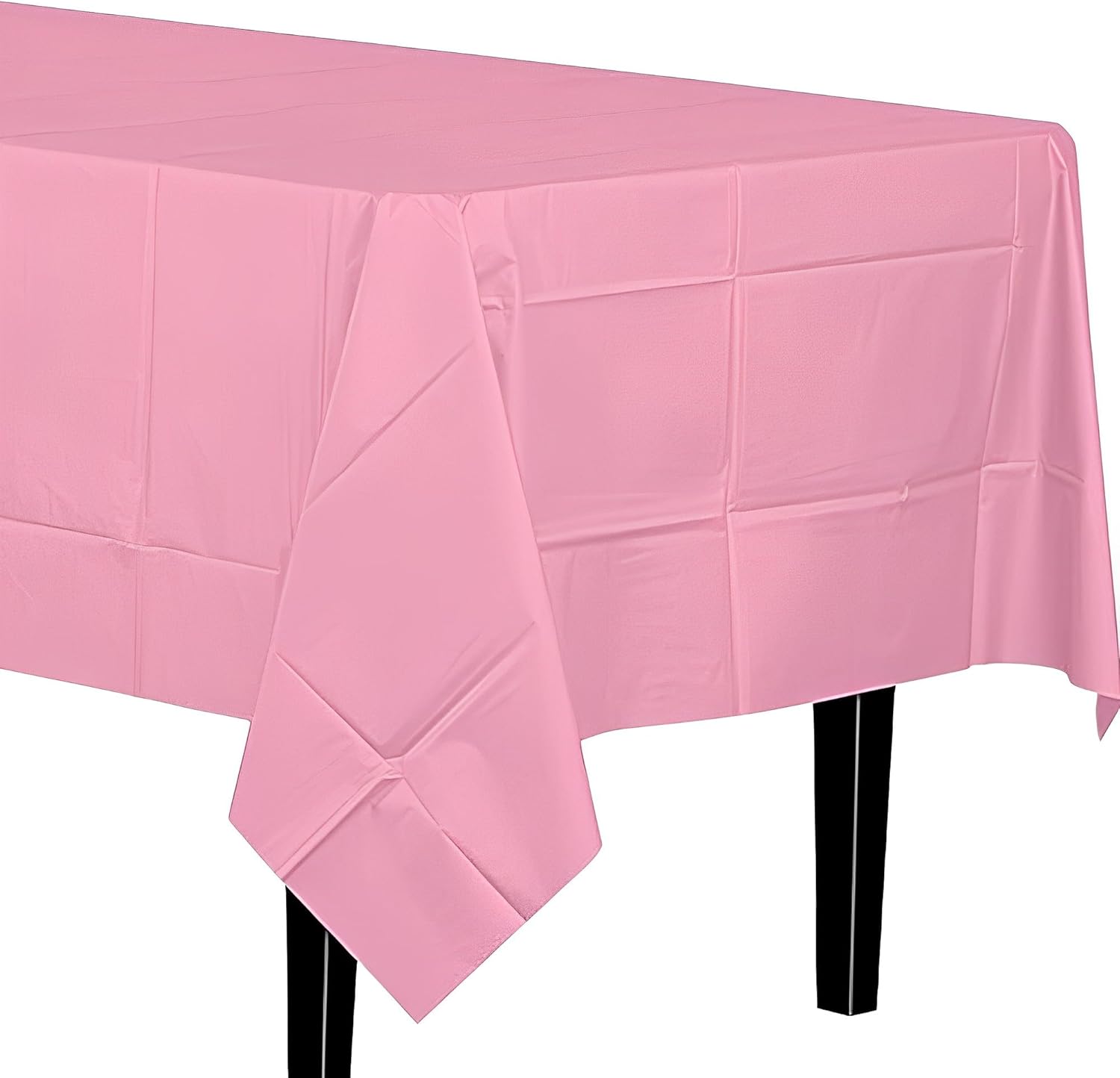 Premium Pink Plastic Tablecover 54x108 Heavy Durable