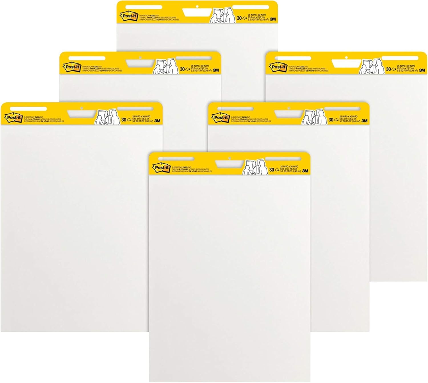 Post-it Super Sticky Easel Pad 25x30 6 Pads