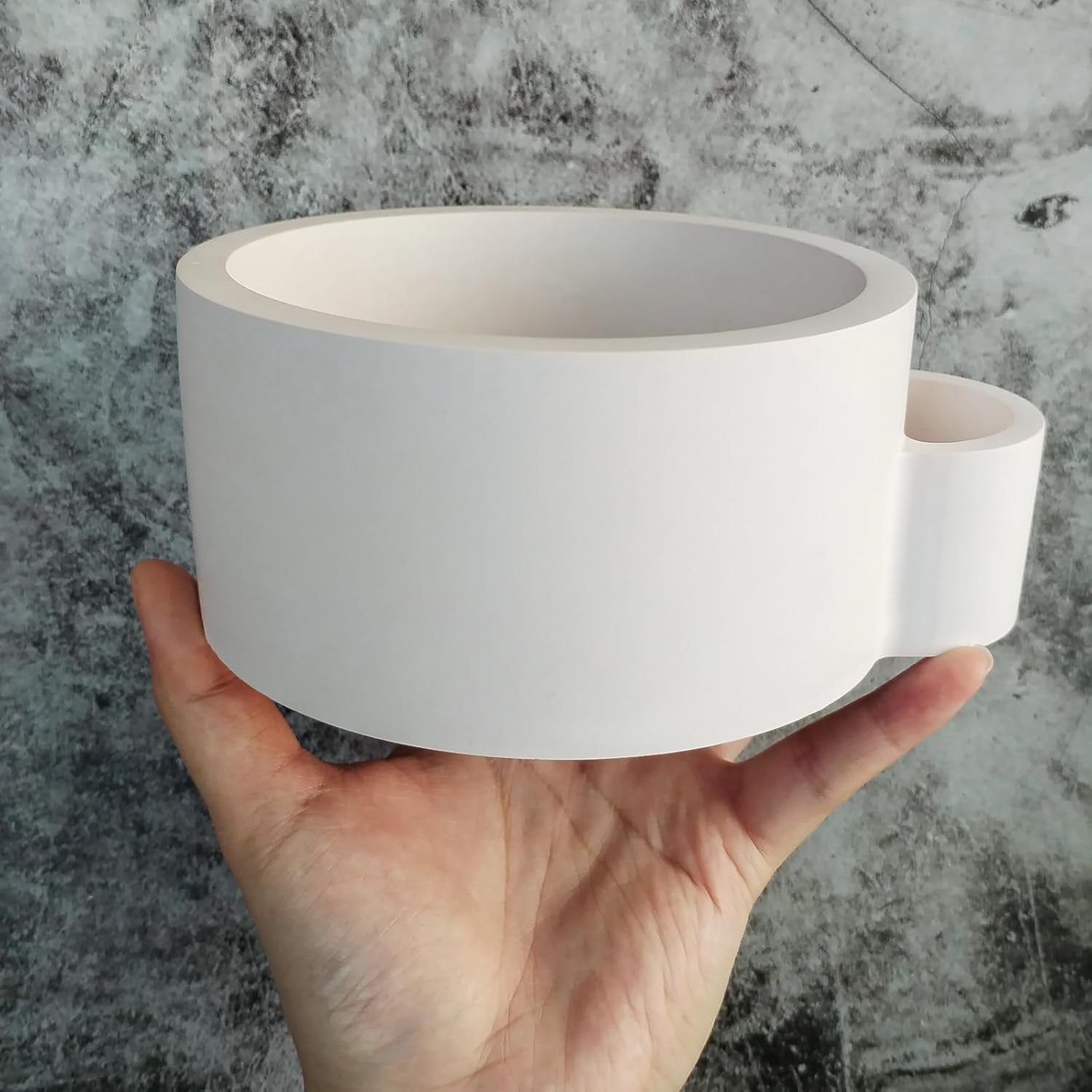 Wehous Large Silicone Candle Holder Mold with Match Holder
