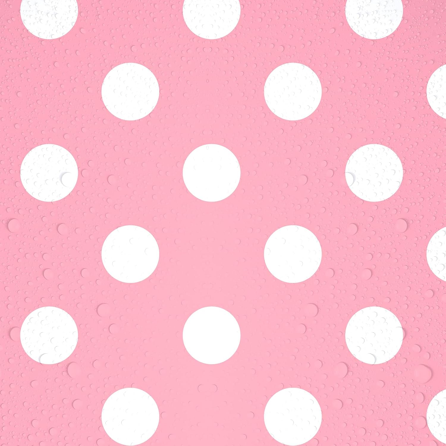 NKM 3 Pcs 866 x 512in Pink Polka Dot Tablecloth
