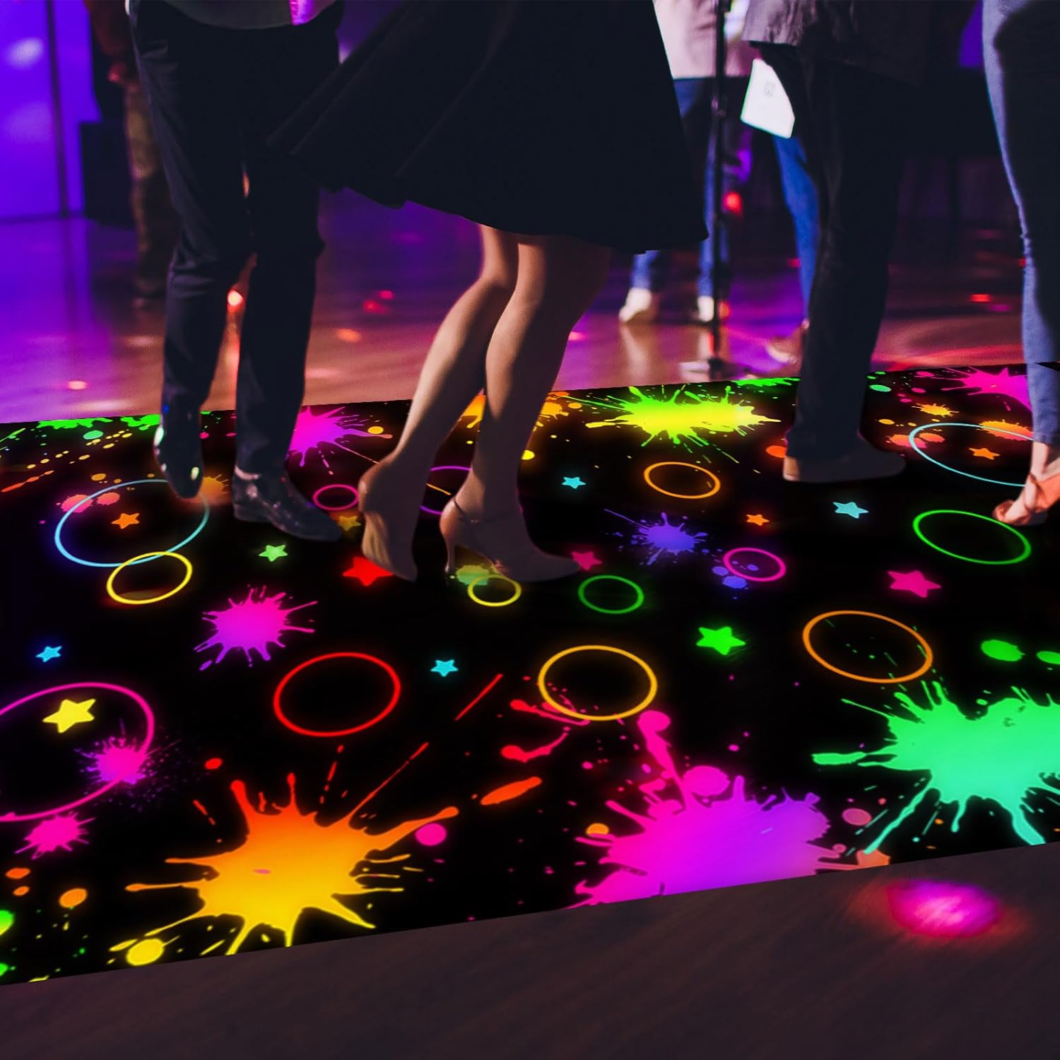 Haull 236x39 Inch Neon Dance Floor Aisle Runner