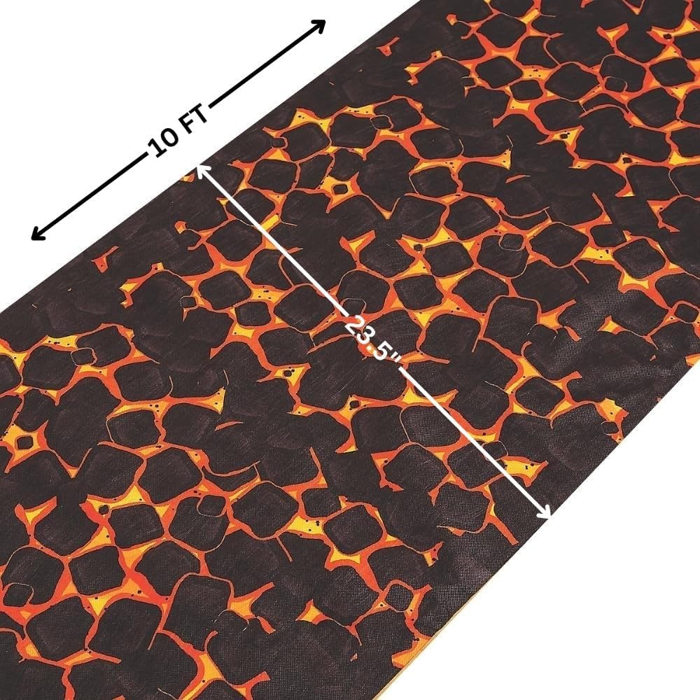 Hot Coals Aisle Runner - 10 Feet Long - Party Decor