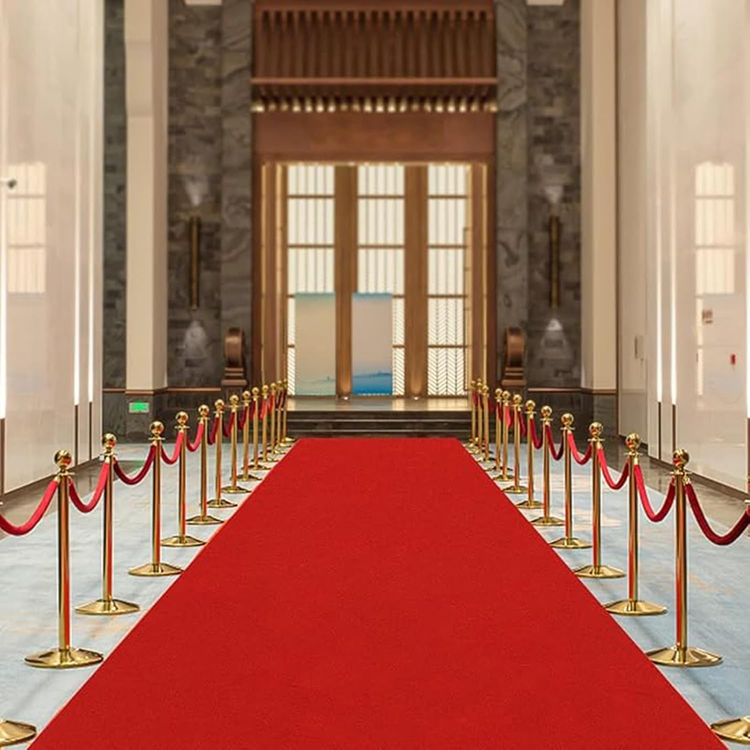 WIGING Light Grey Wedding Aisle Runner Rug