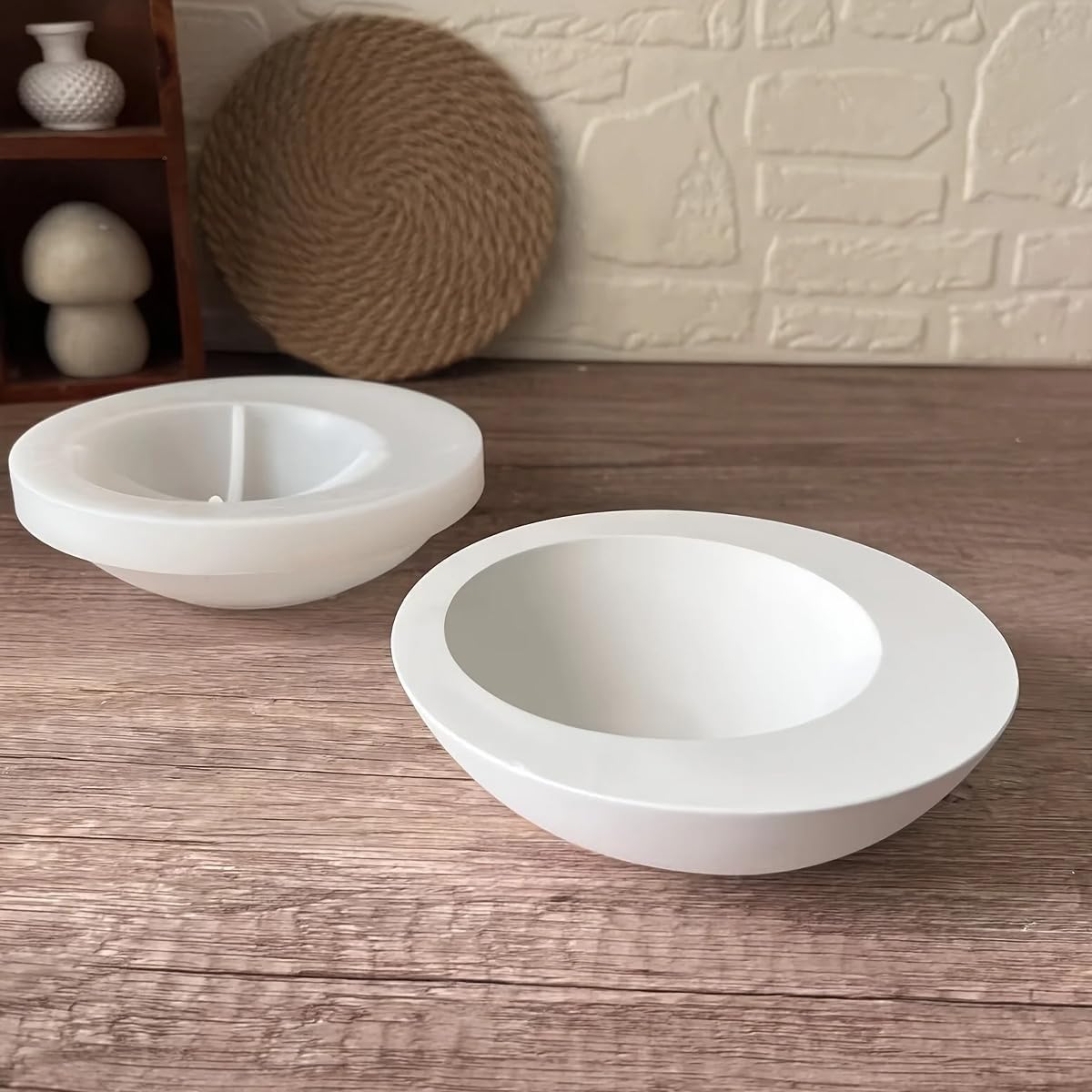 Large Round Resin Casting Mold for Candle Holders and Storage
