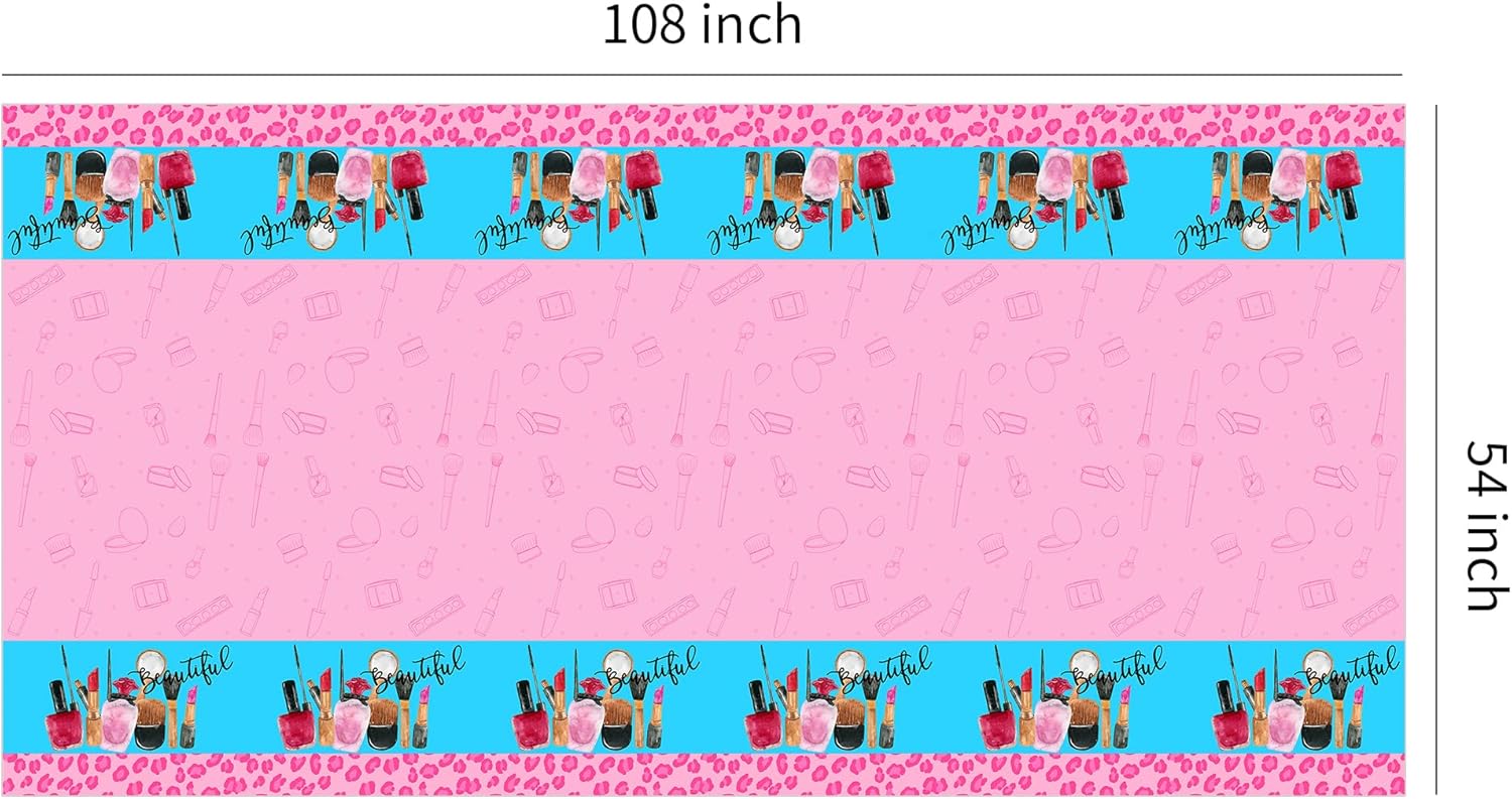 SPA Birthday Party Tablecloth Set 3 Pack 54x108 Inches
