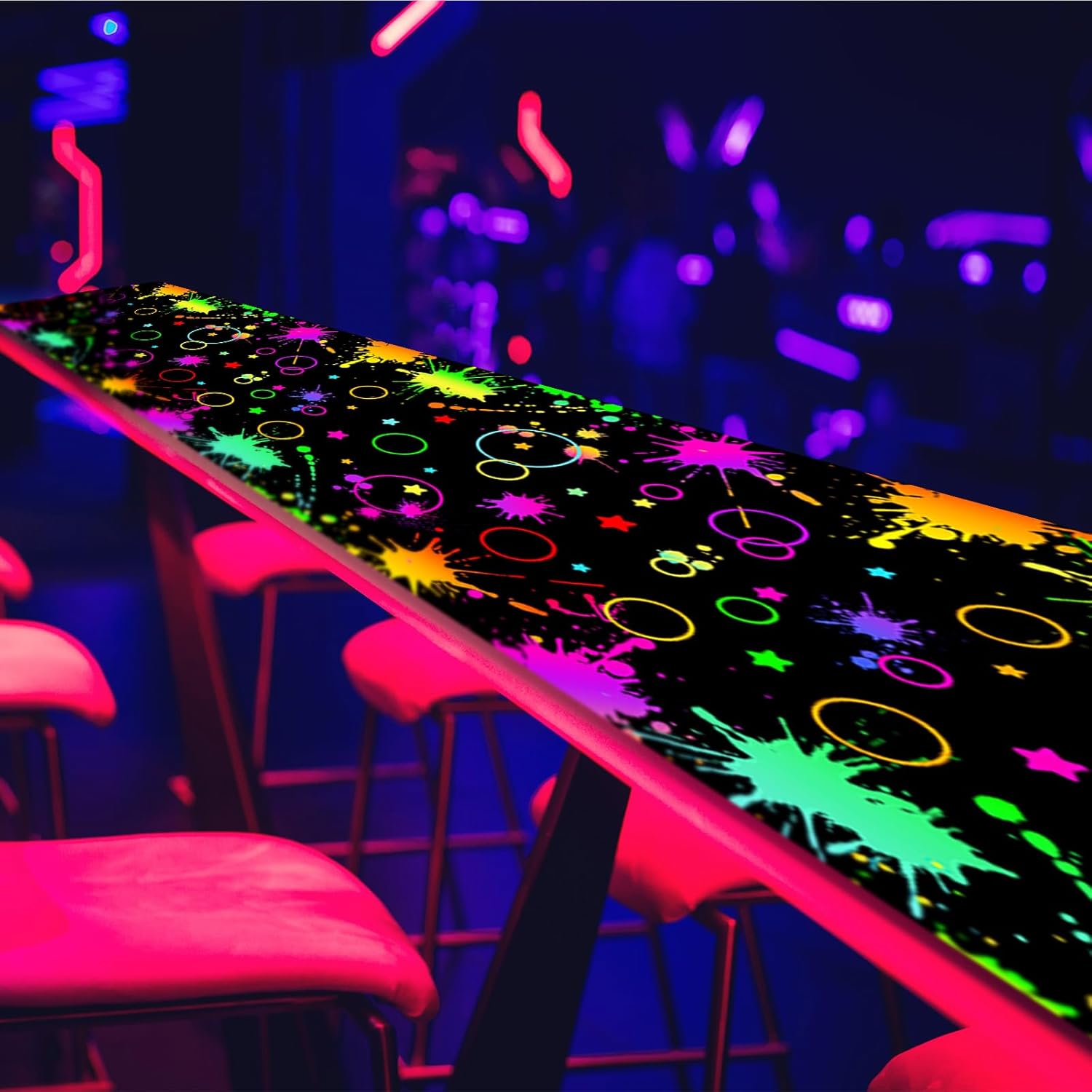 Haull 236x39 Inch Neon Dance Floor Aisle Runner