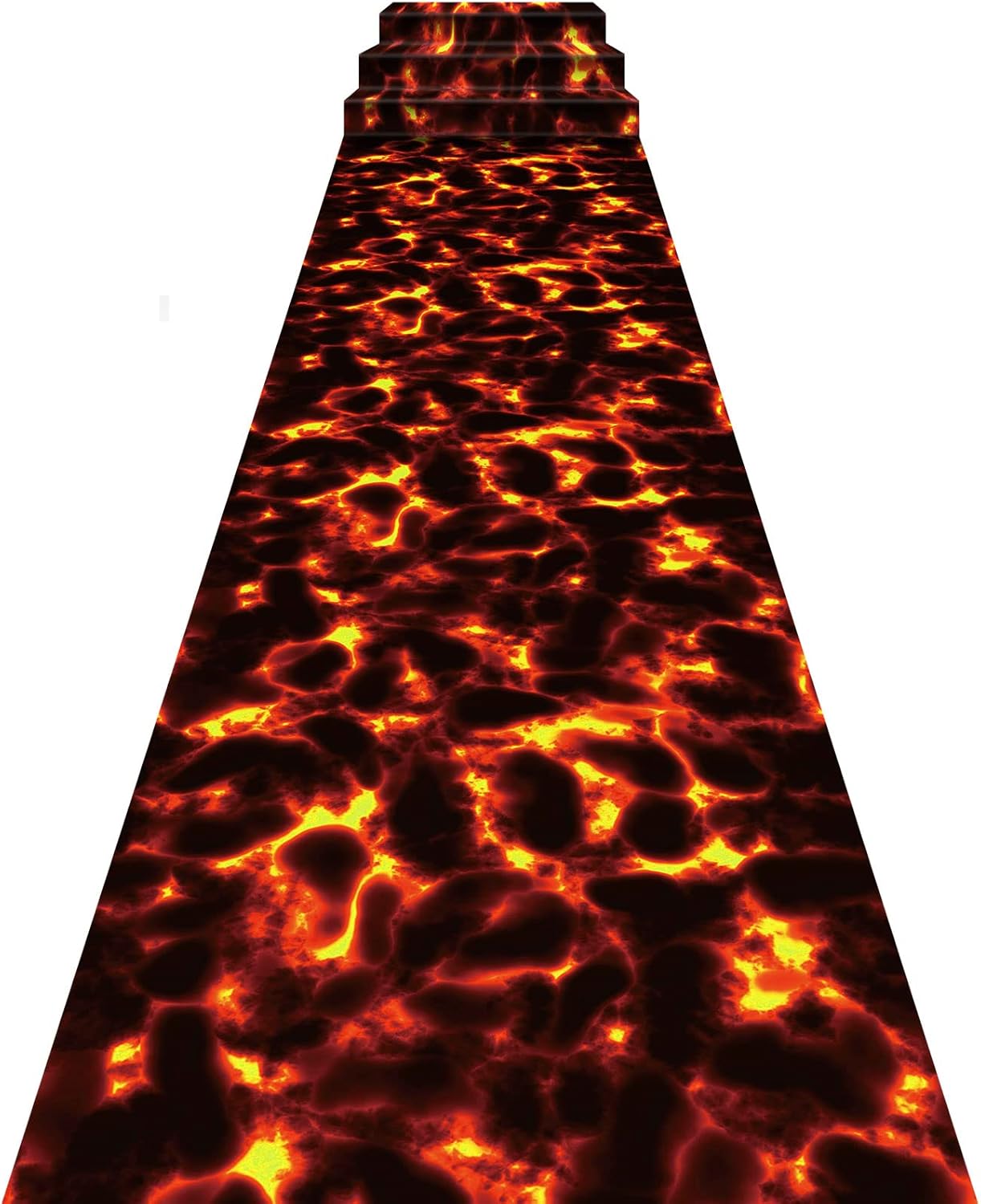 Tudomro 2 Pack Lava Themed Aisle Runners