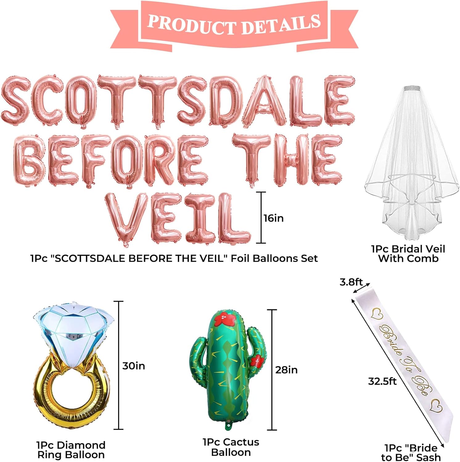 Scottsdale Bachelorette Party Decorations with Balloons