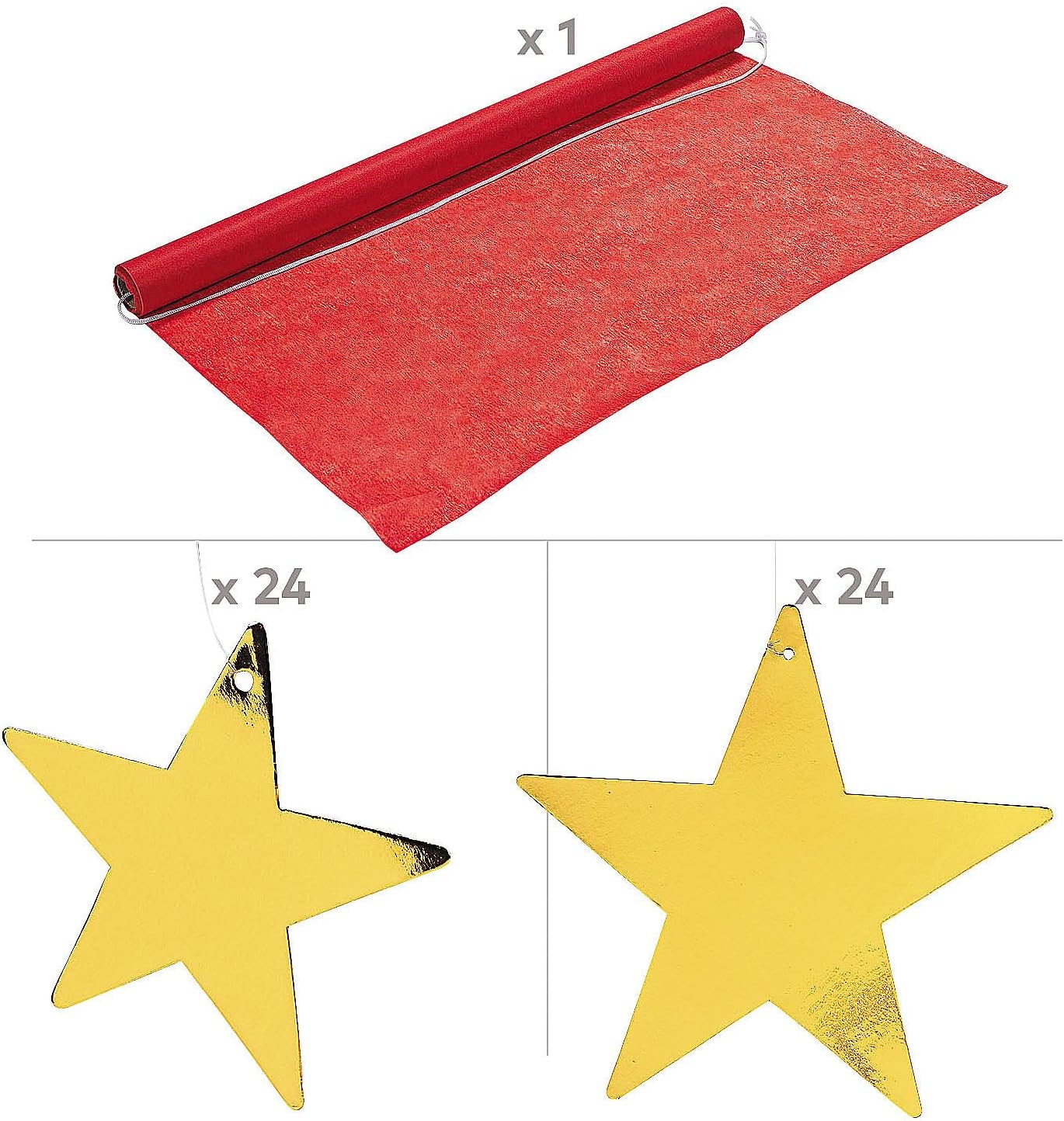 Fun Express Movie Night Aisle Runner Kit 49 Pc