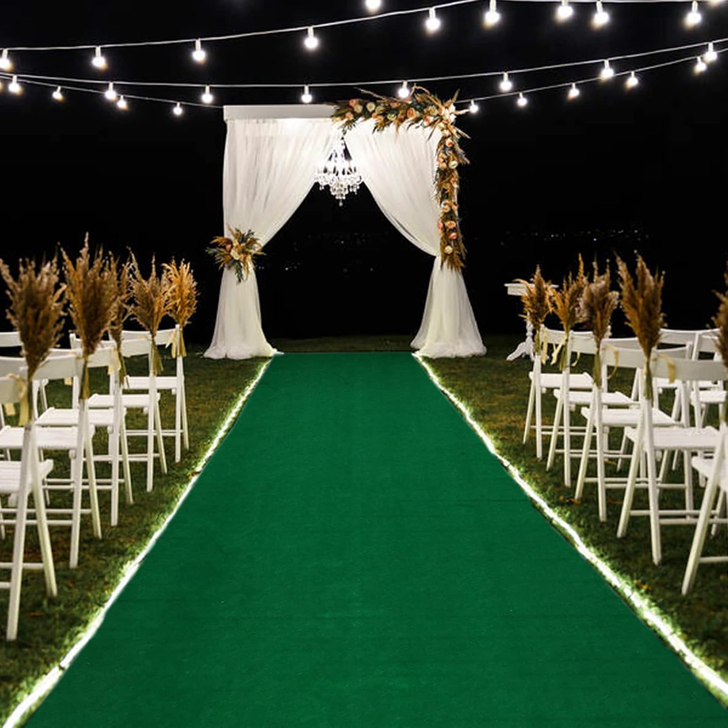KAMPCO Wedding Carpet Aisle Runner for Indoor Outdoor Events