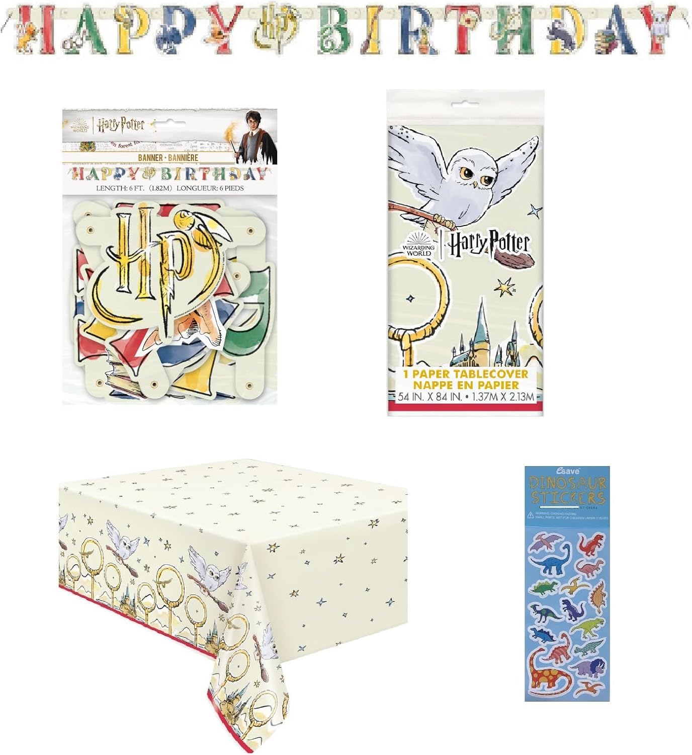 Harry Potter Birthday Party Supplies Decoration Bundle
