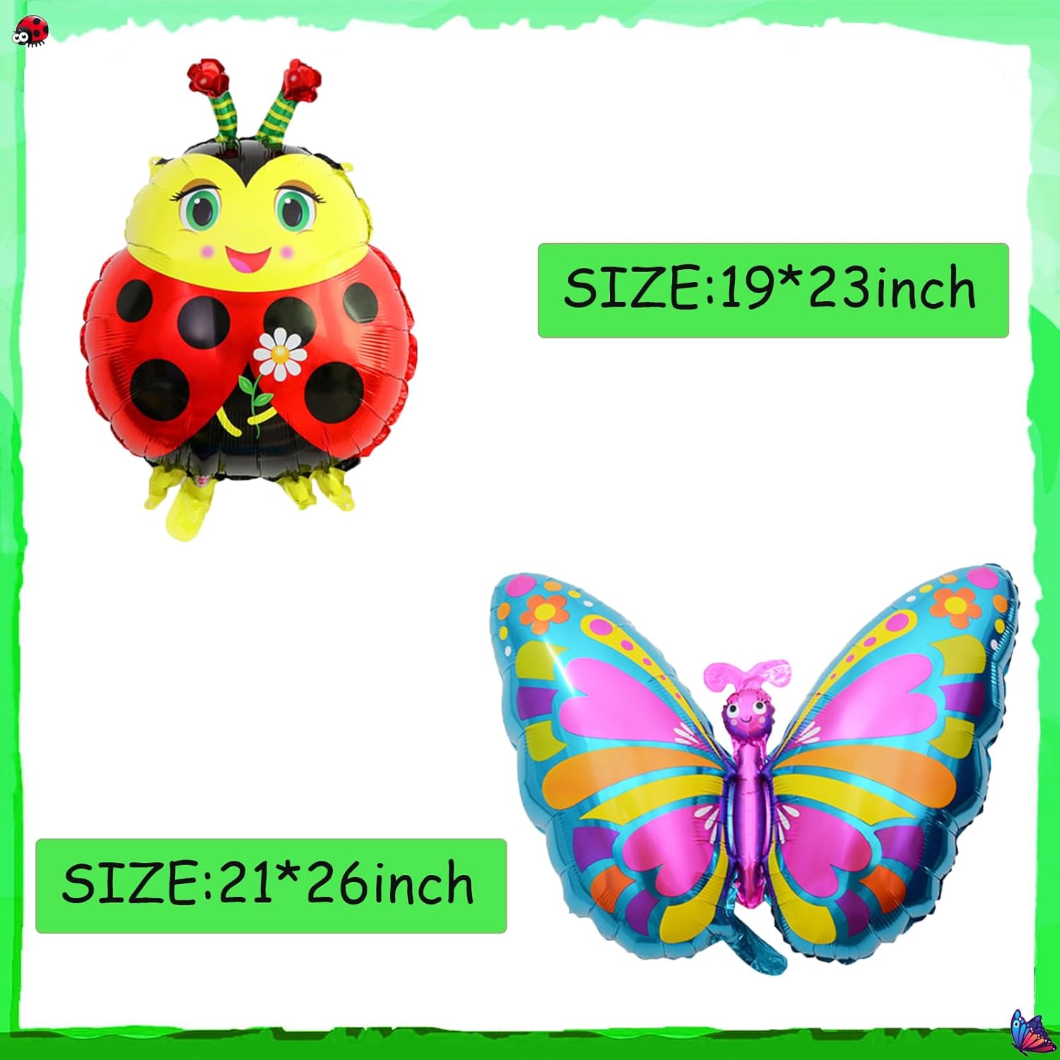 6Pcs Insect Themed Balloons Set for Parties