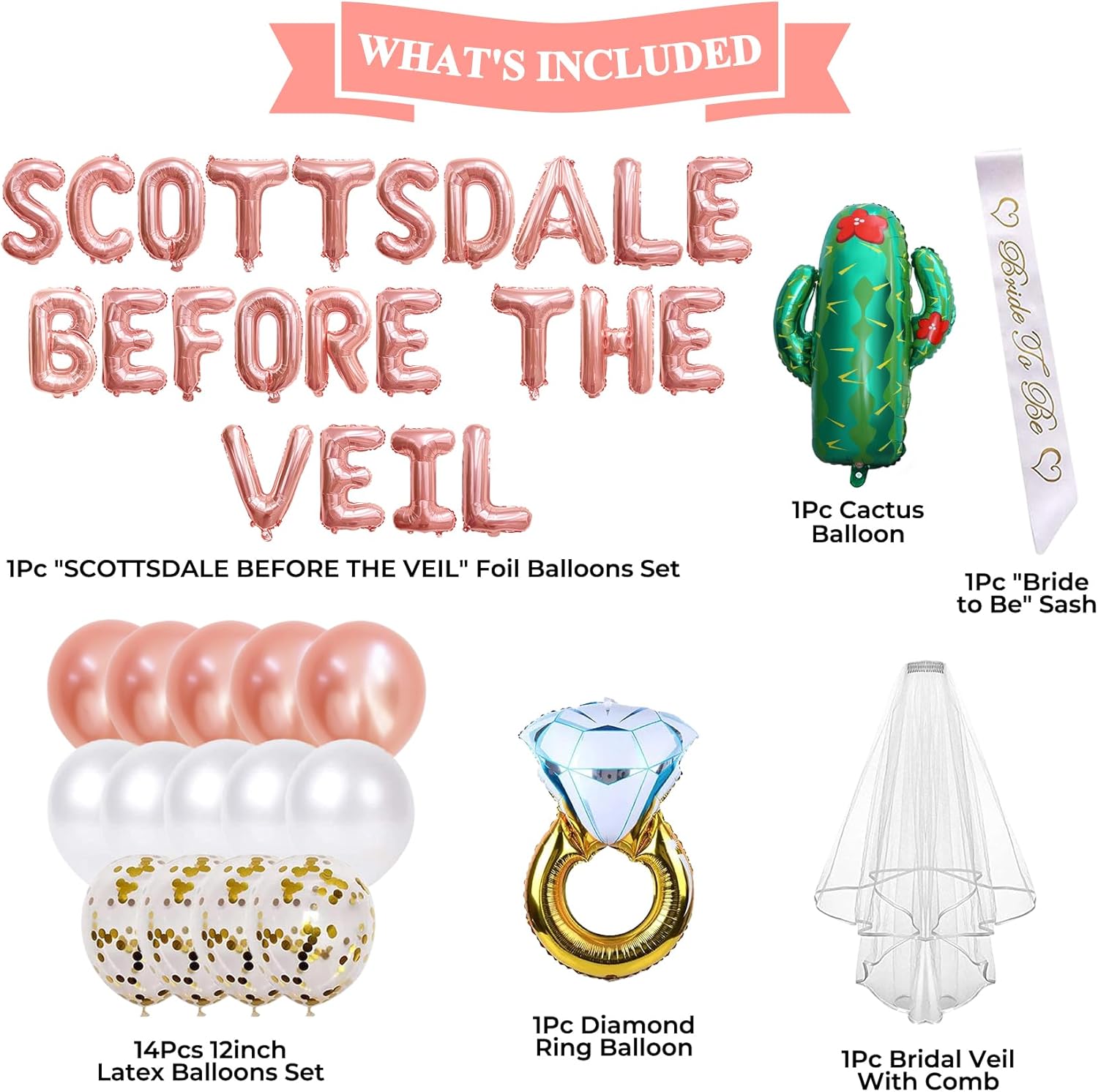 Scottsdale Bachelorette Party Decorations with Balloons