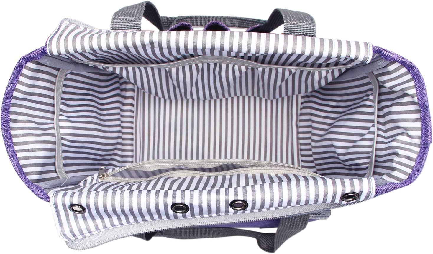 LUXJA Knitting Tote Bag Purple