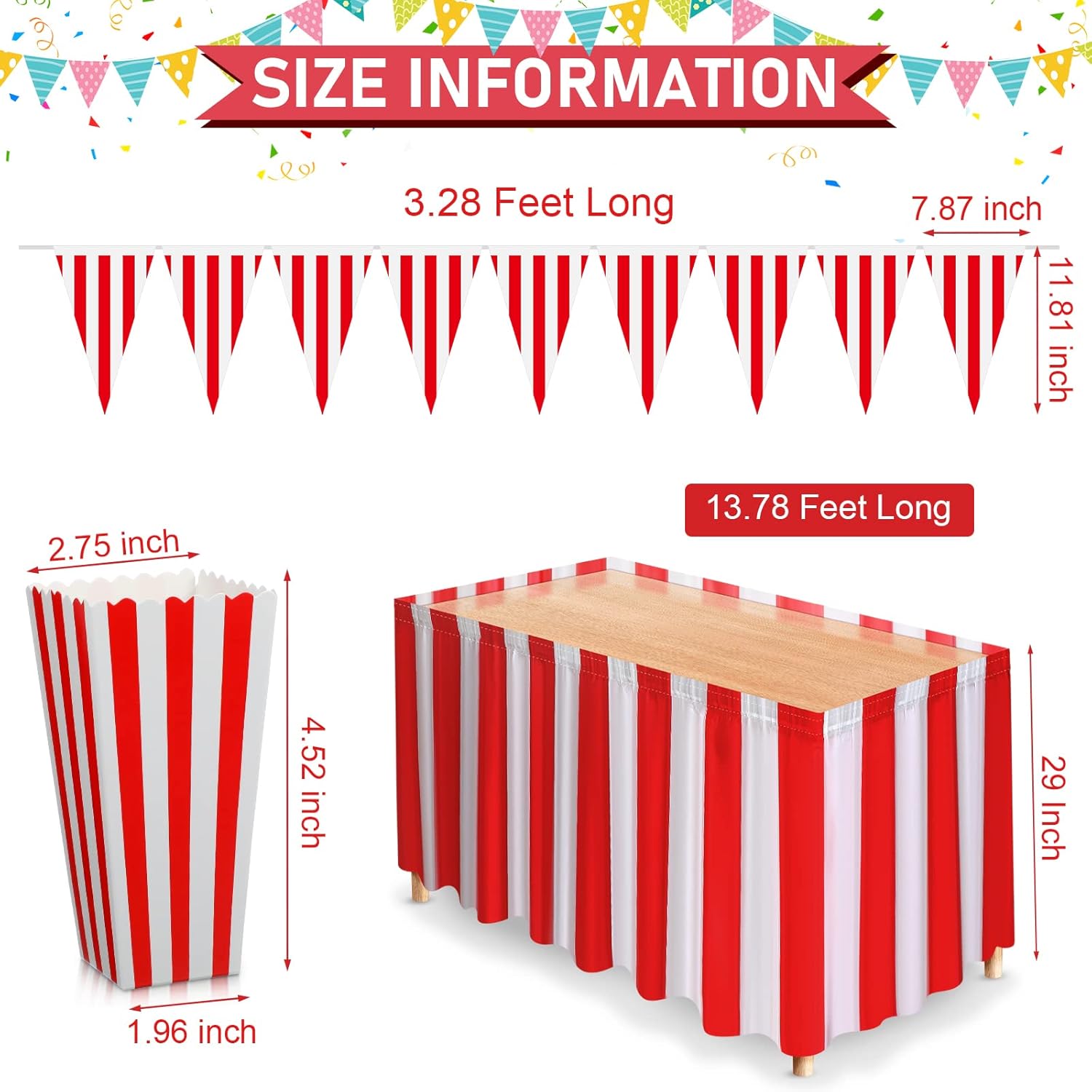 Tatuo Circus Theme Decorations Set for Parties