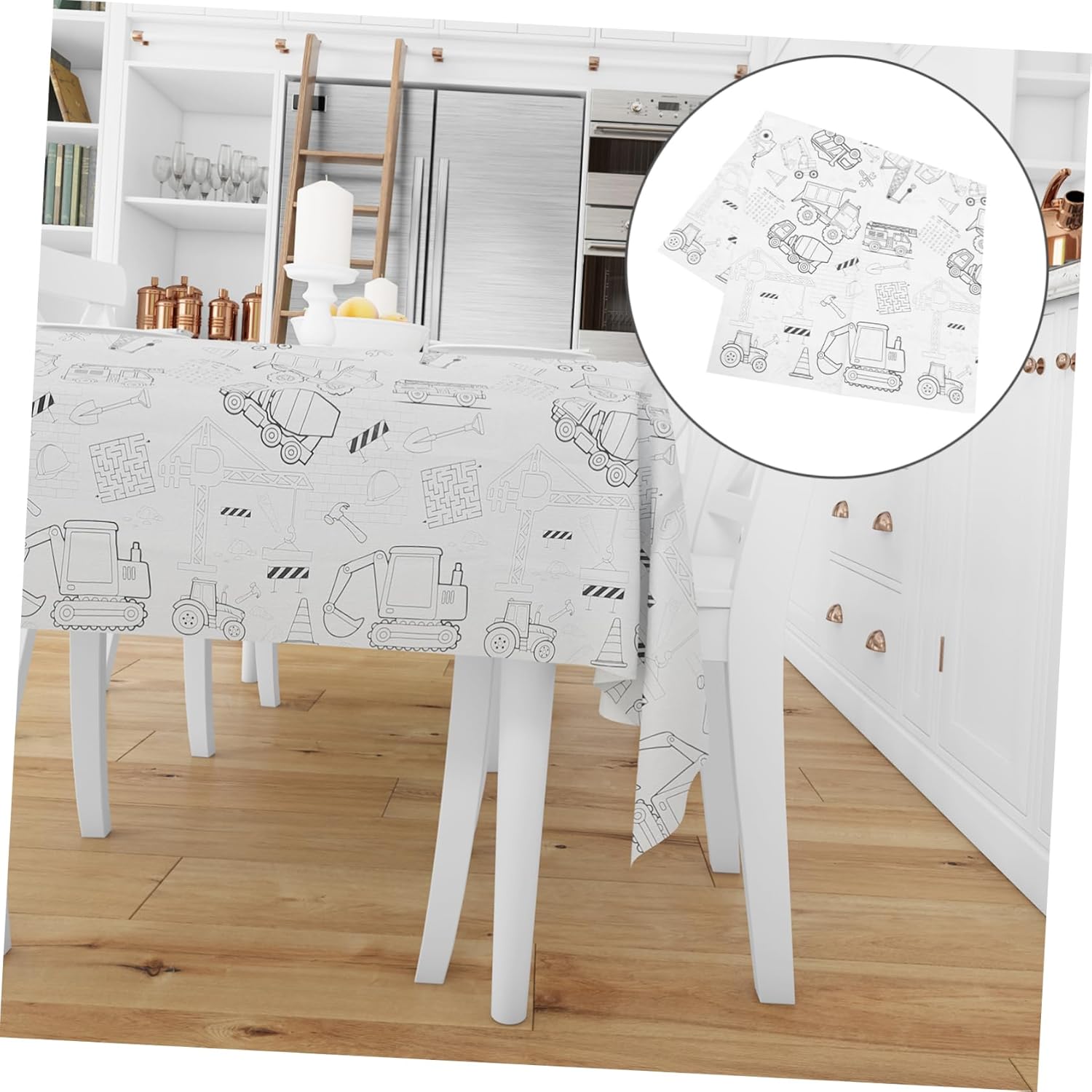 Birthday Coloring Tablecloth for Parties and Celebrations