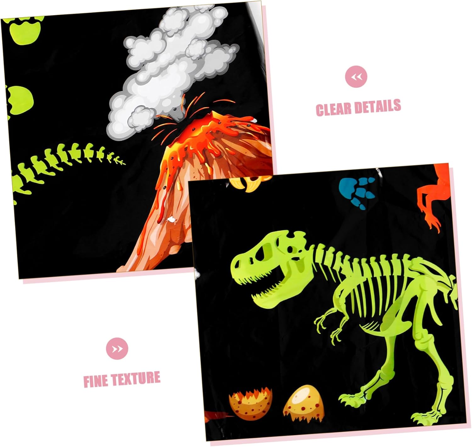 VICASKY Dinosaur Themed Birthday Tablecloth for Parties and Gatherings