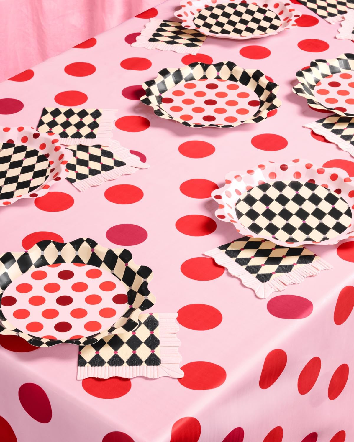 Xo Fetti Pink Circus Tablecloth 9 x 45