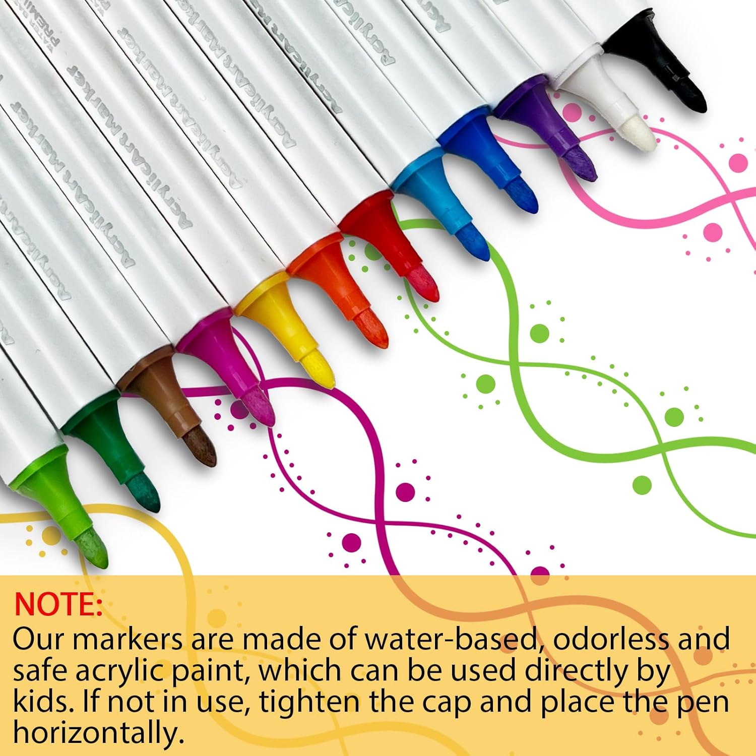 KovieDe 48 Piece Kids Paint Set with Art Supplies