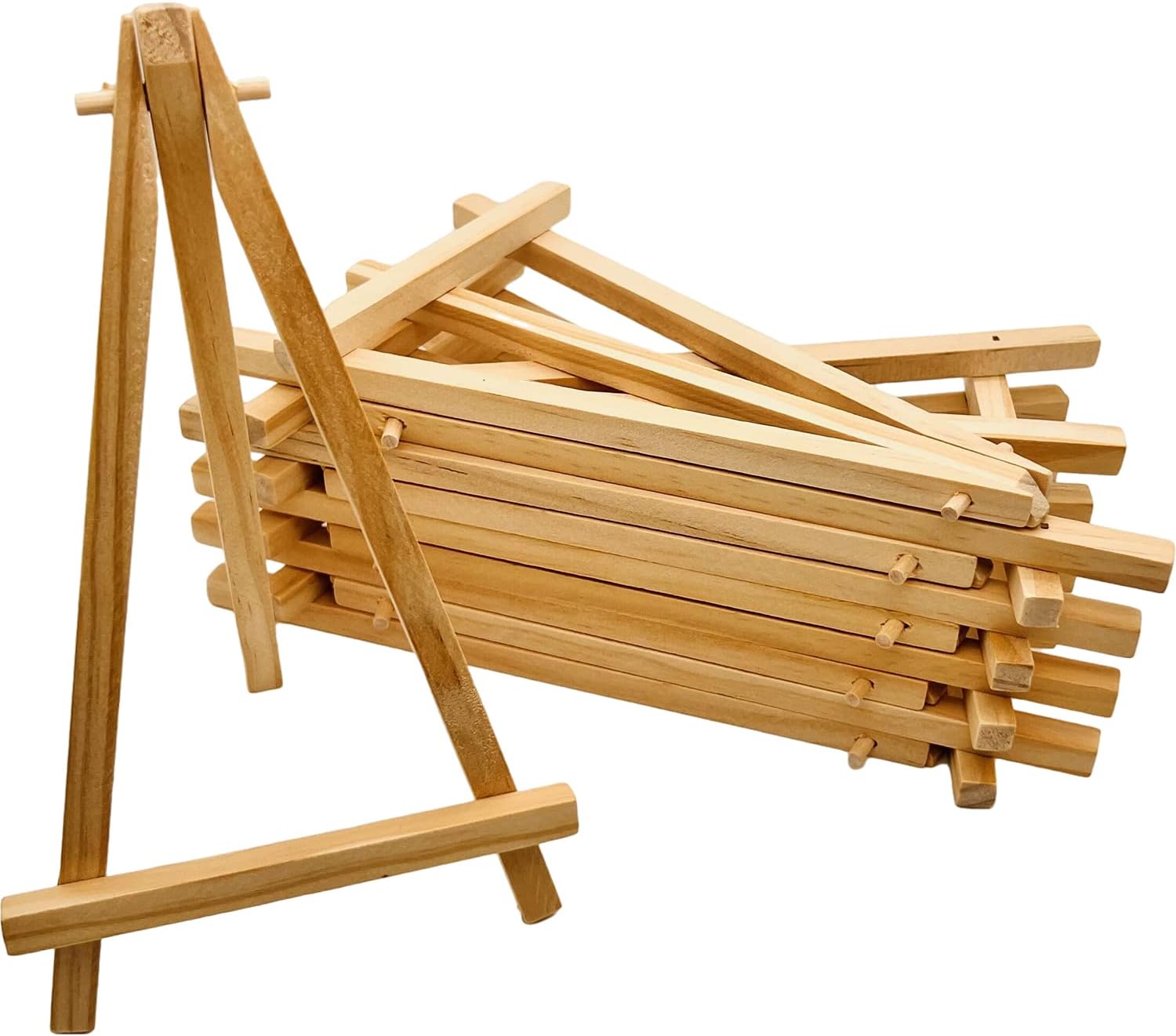 75 Inch Mini Wood Display Easel 10 Pcs Tabletop Easels