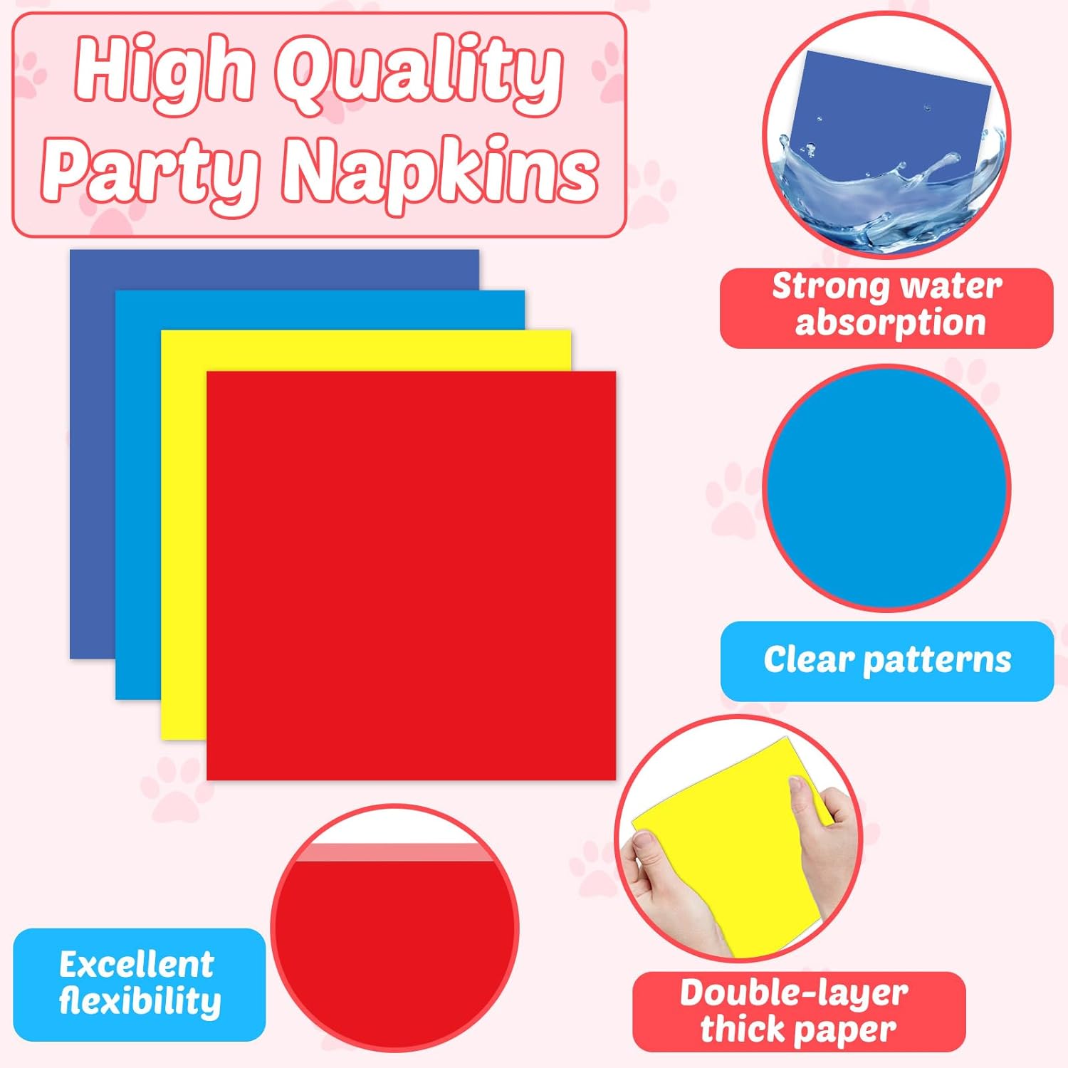 Dog Birthday Party Supplies 24 Piece Colorful Set